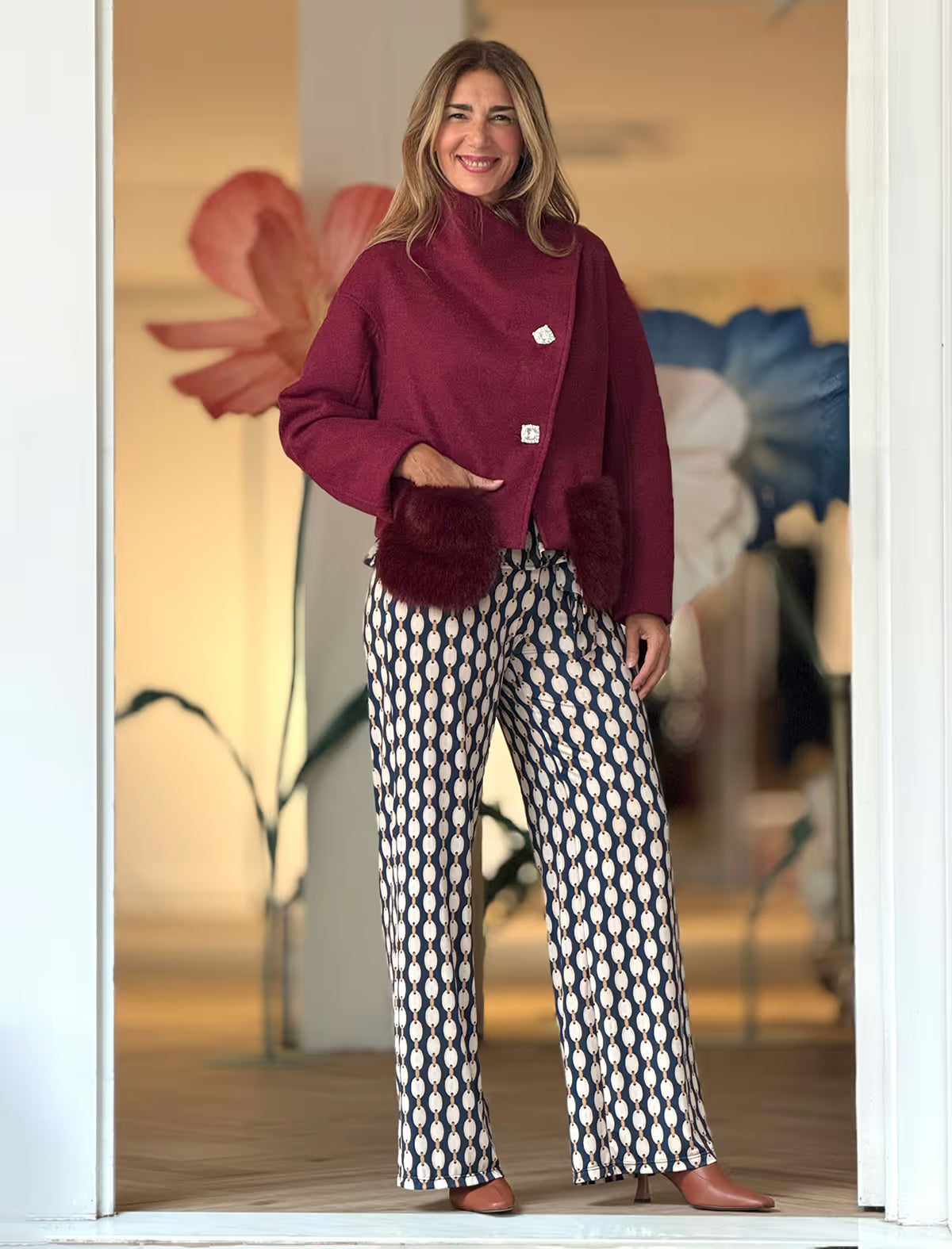Pantalón de punto muy yo palazzo