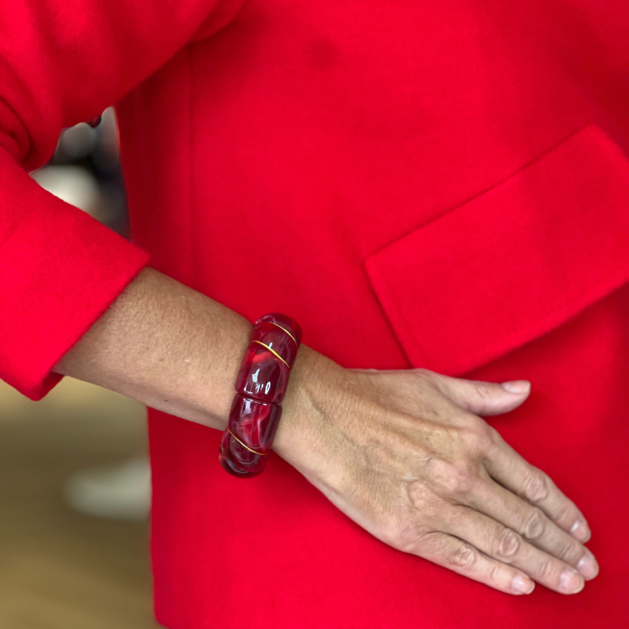 Brazalete castaño