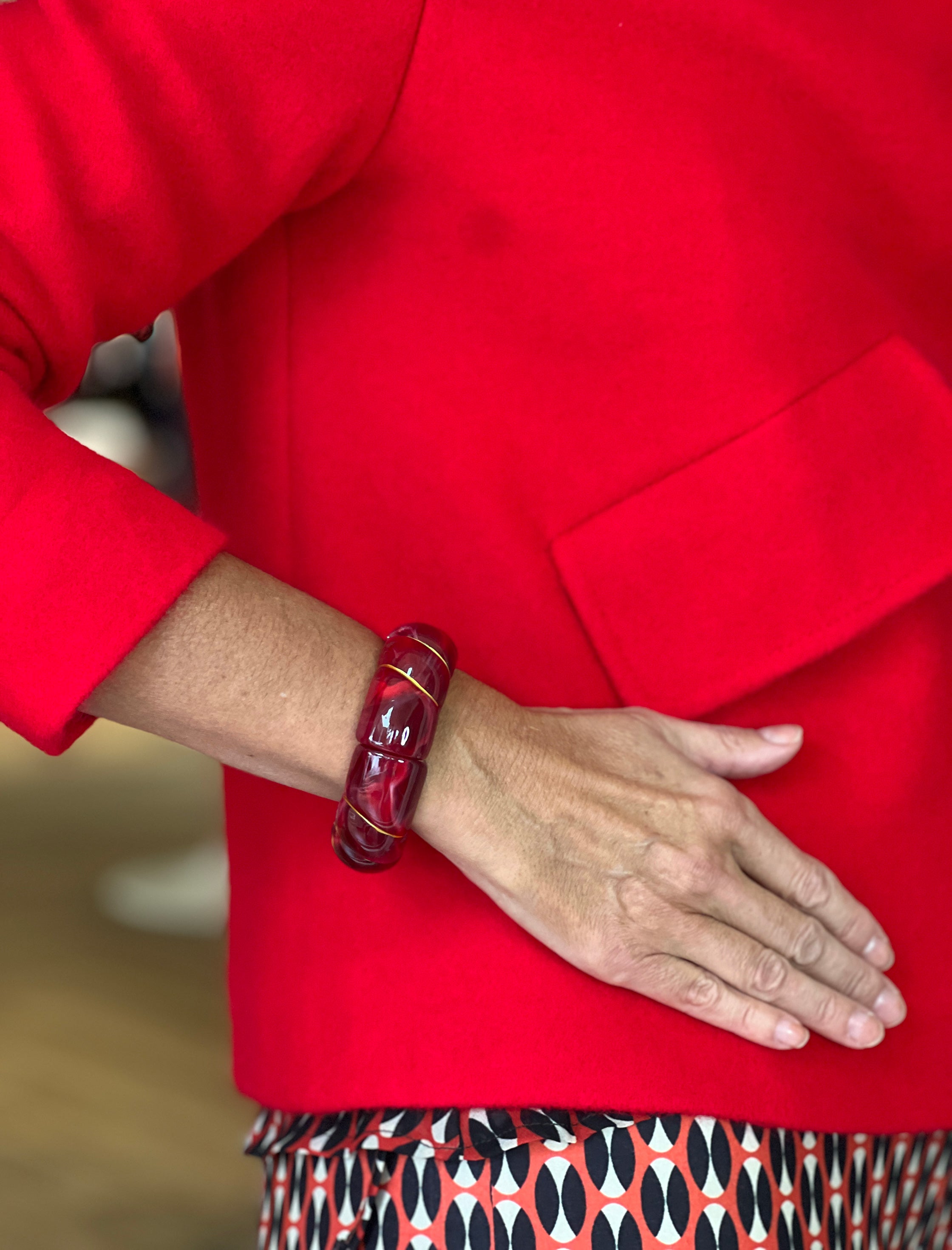 Brazalete castaño