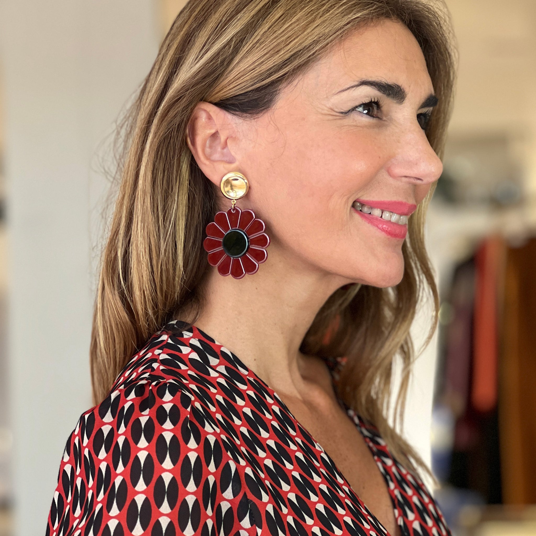 pendientes flower pop