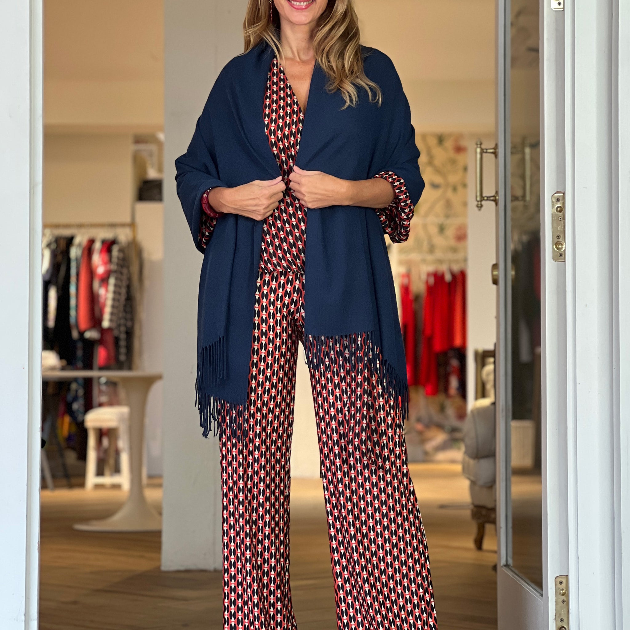 Foulard cashemira marino