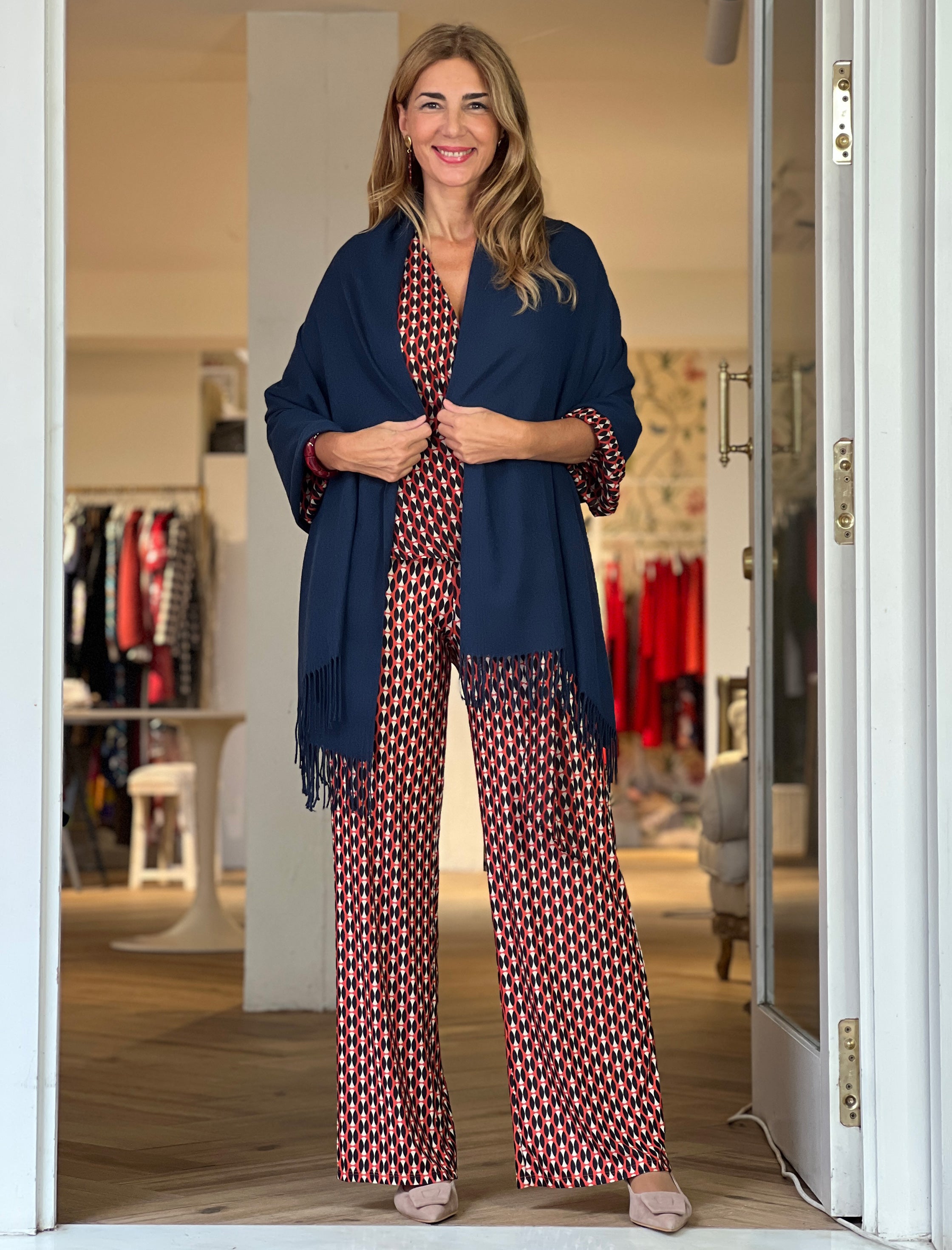 Foulard cashemira marino