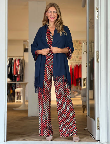 Foulard cashemira marino