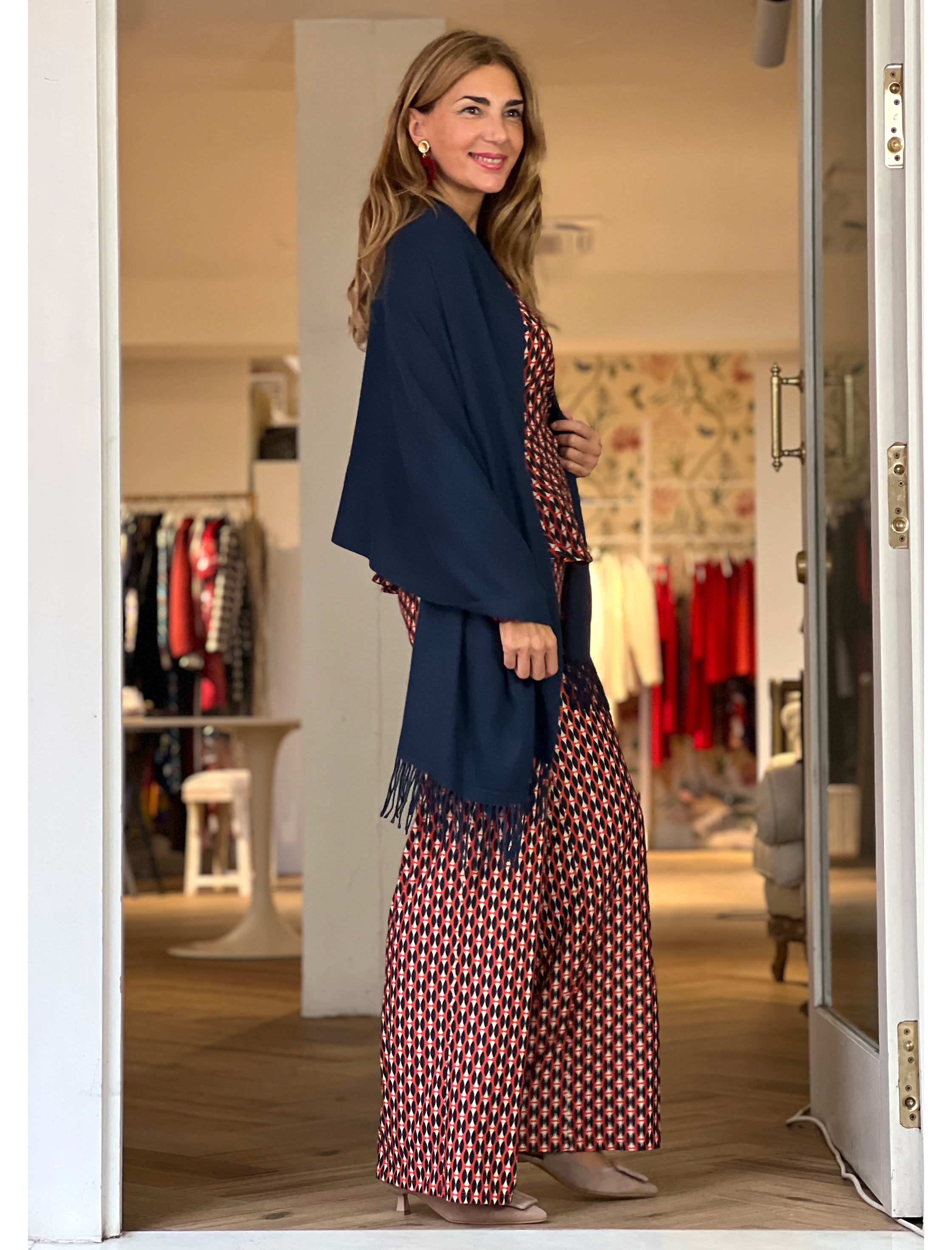 Foulard cashemira marino