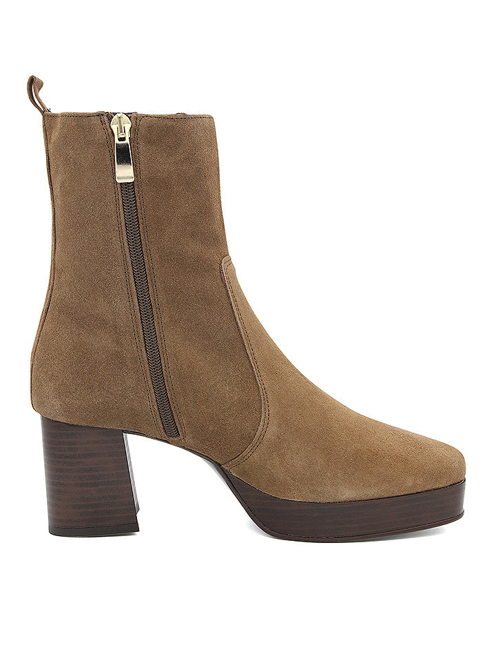 Yves mink ankle boot