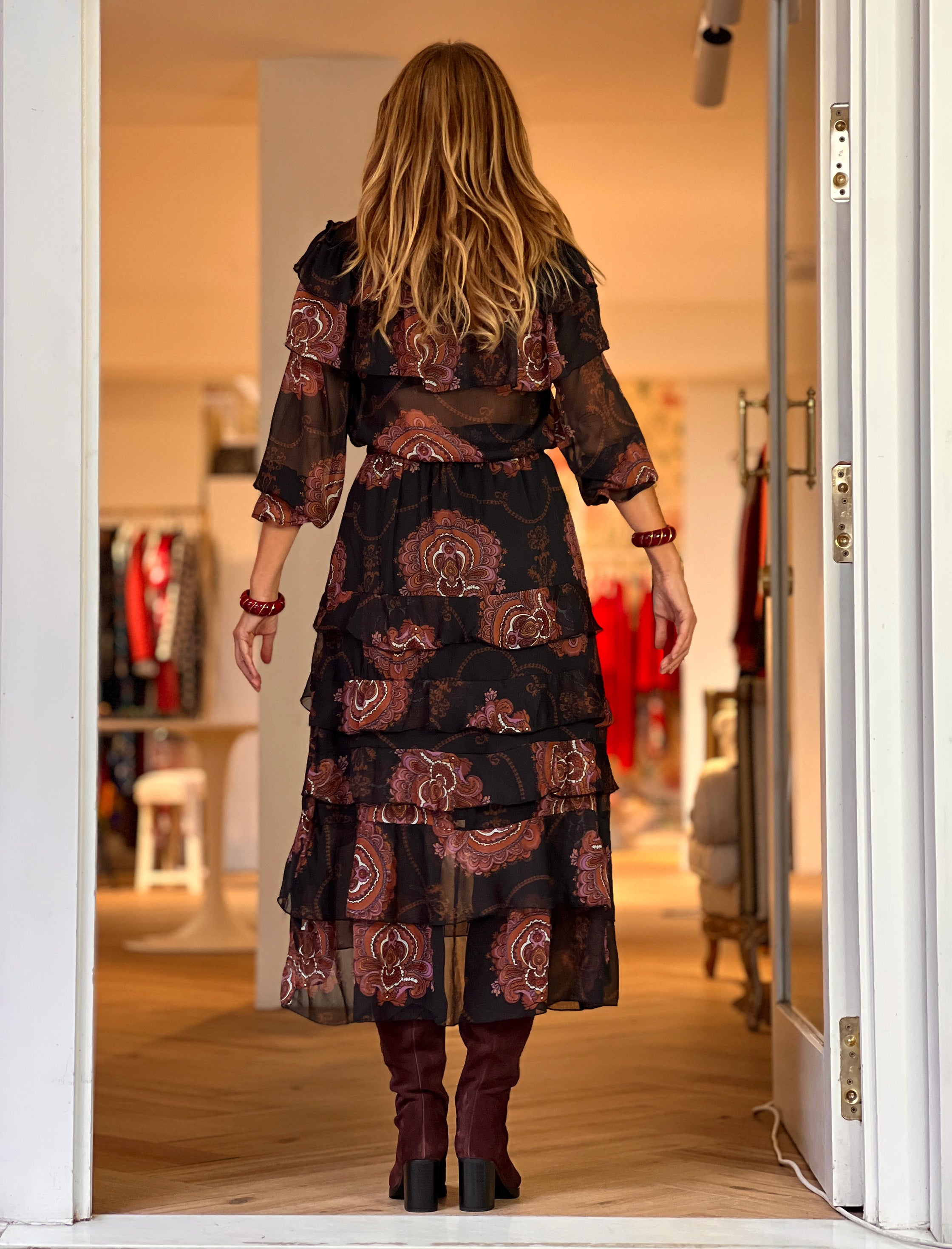 Falda volantes cashemir