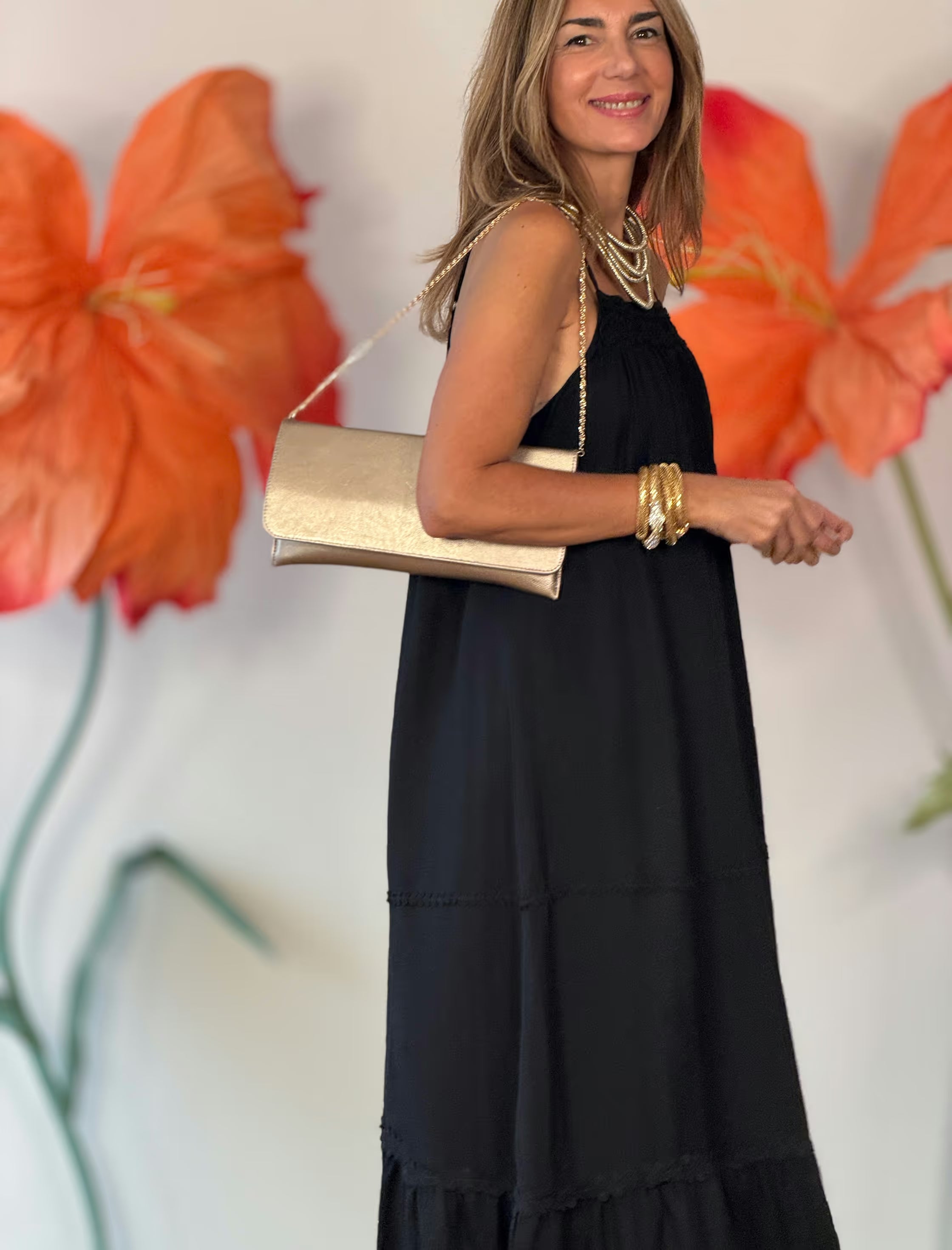 Cartera de mano Oro Dalia