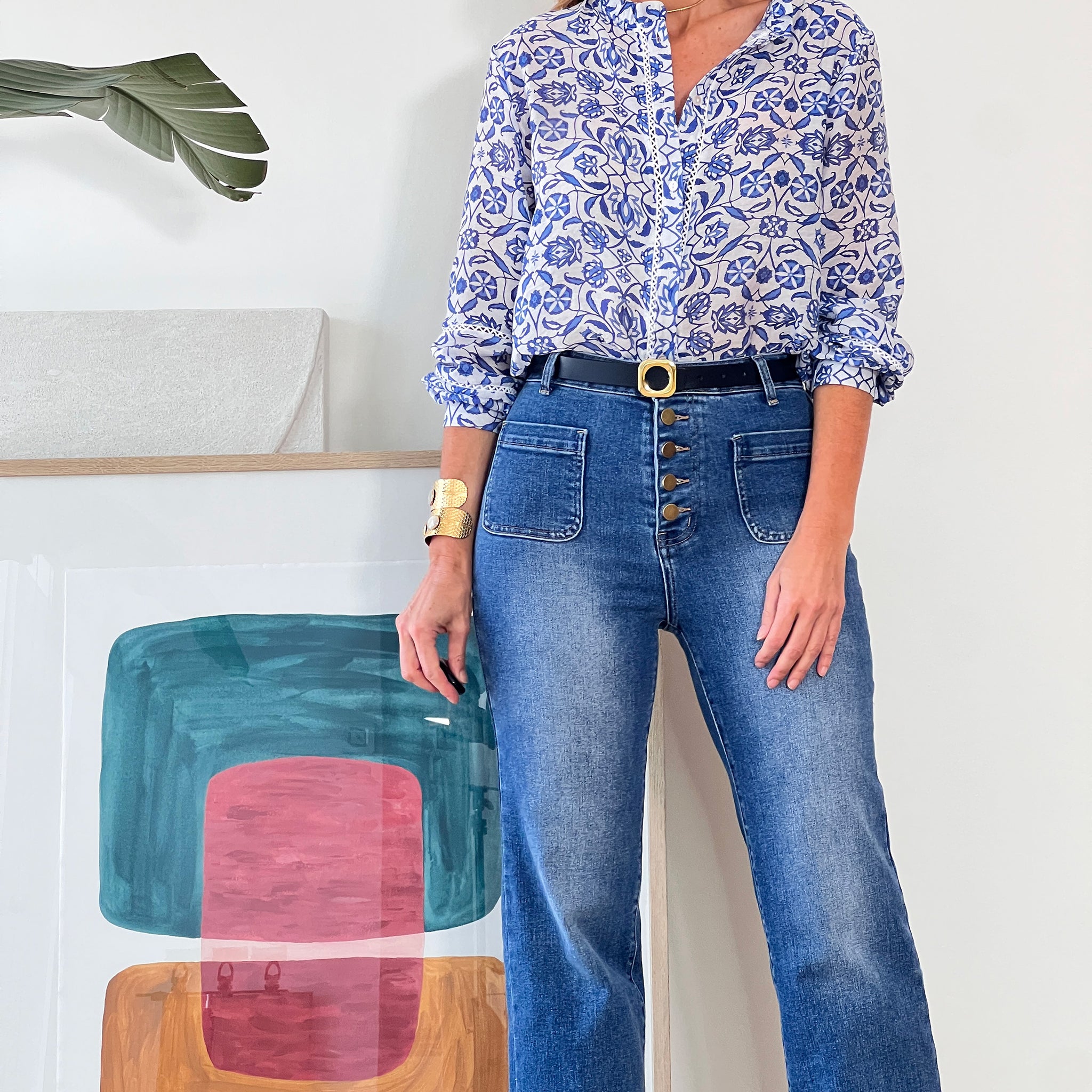 Jeans más bolsillos denim
