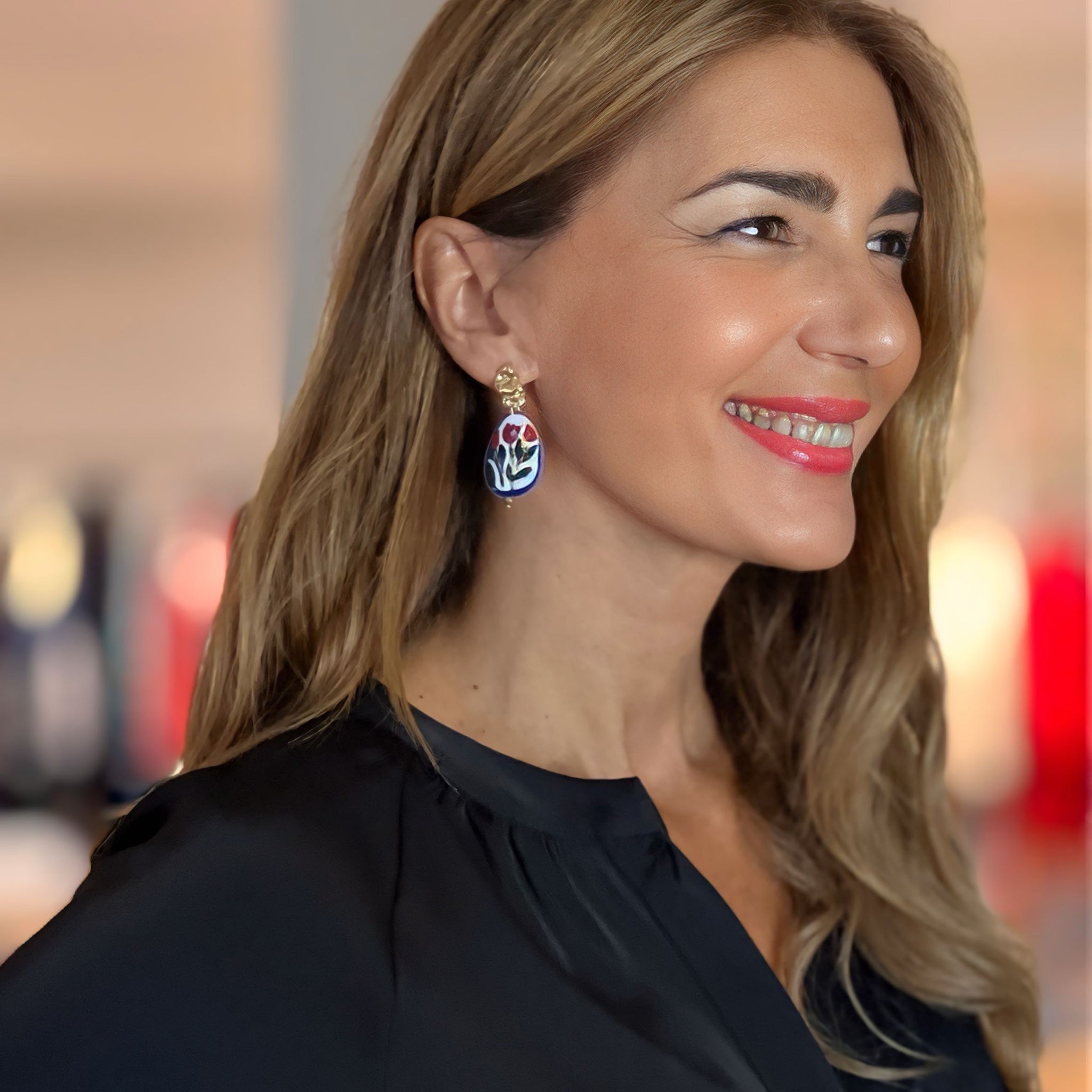 pendientes artisan flowers