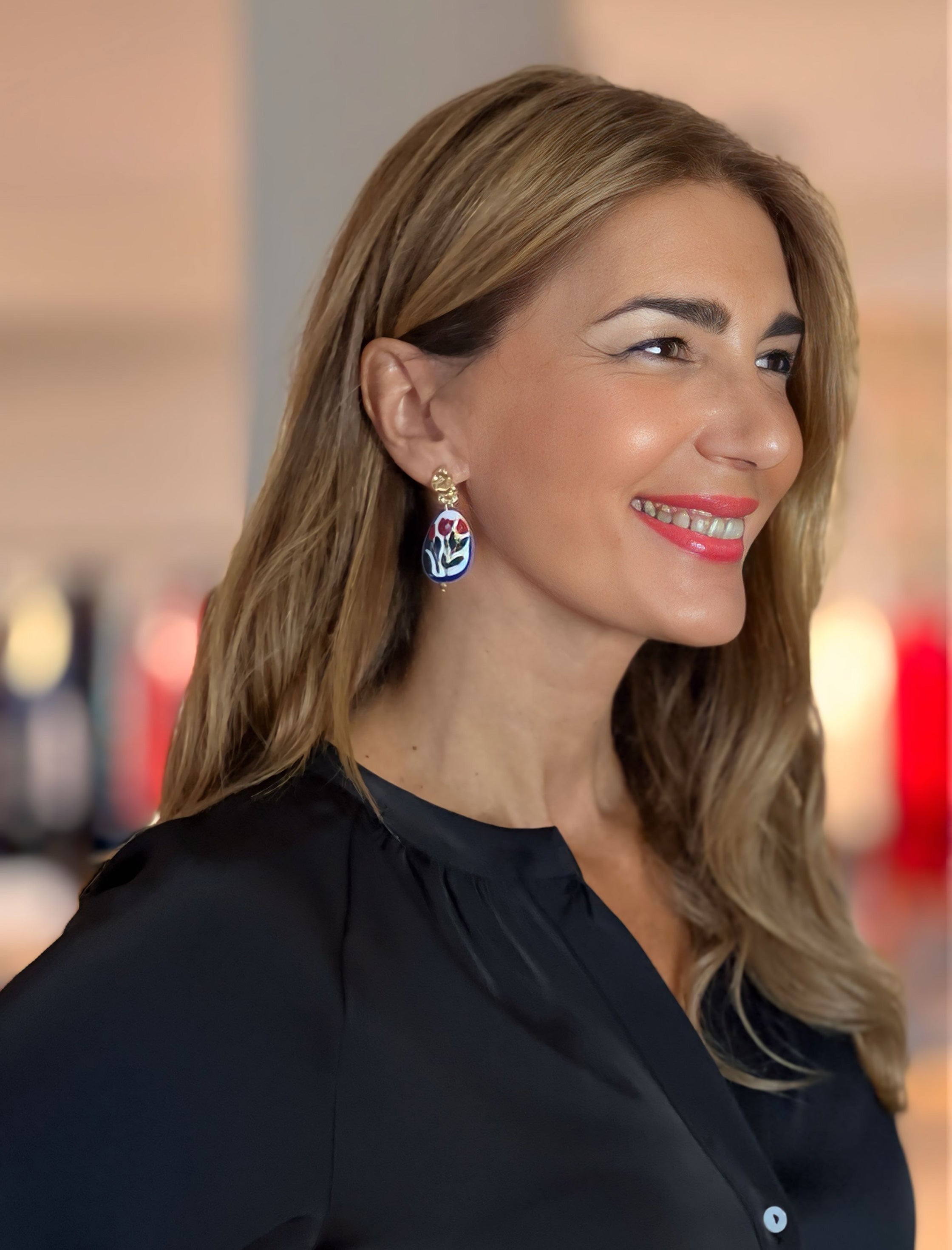 pendientes artisan flowers