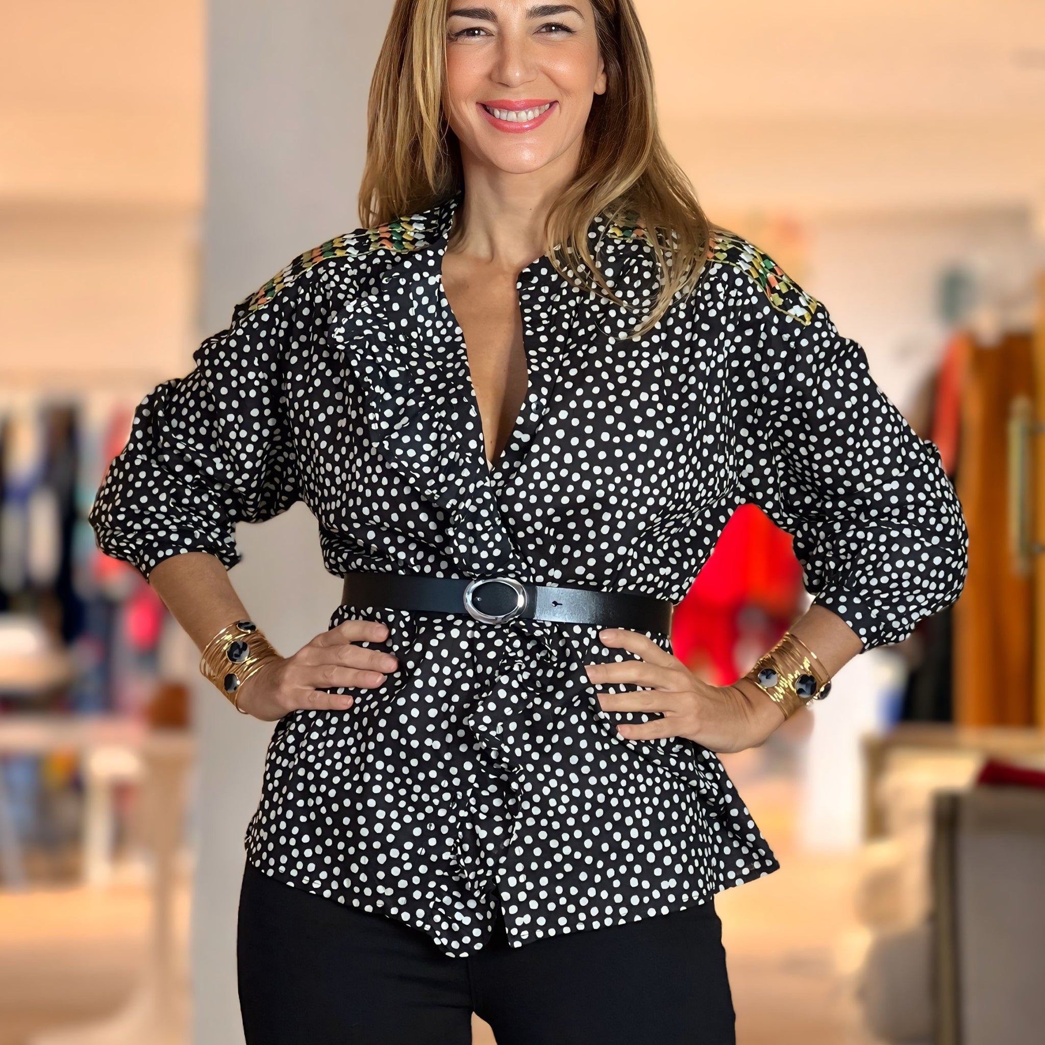 Camisa lunar bordada