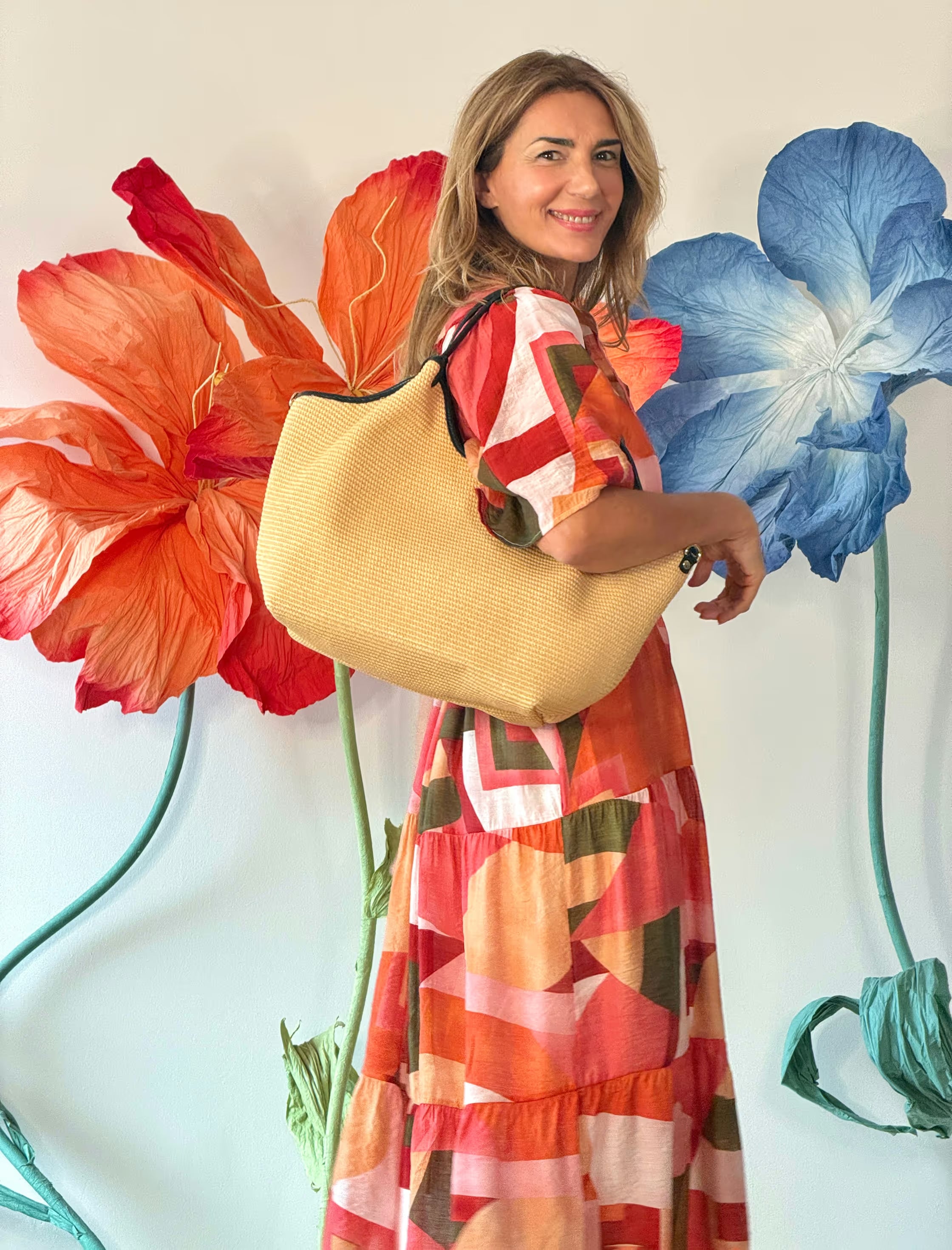 Vestido estampado ligero y suave