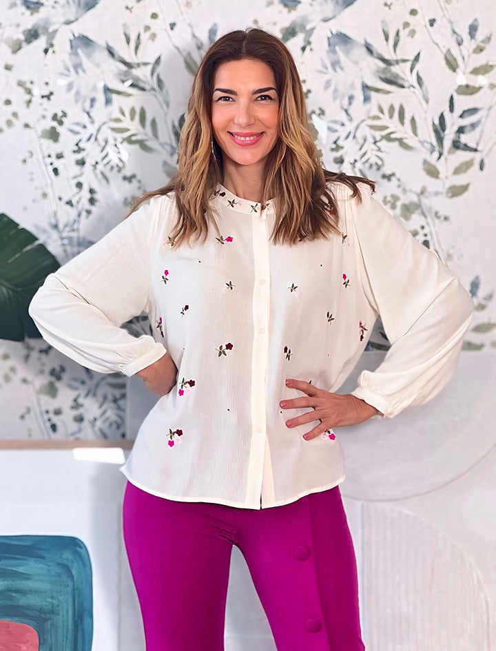 Camisa Bordada Nora