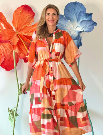 Vestido estampado ligero y suave