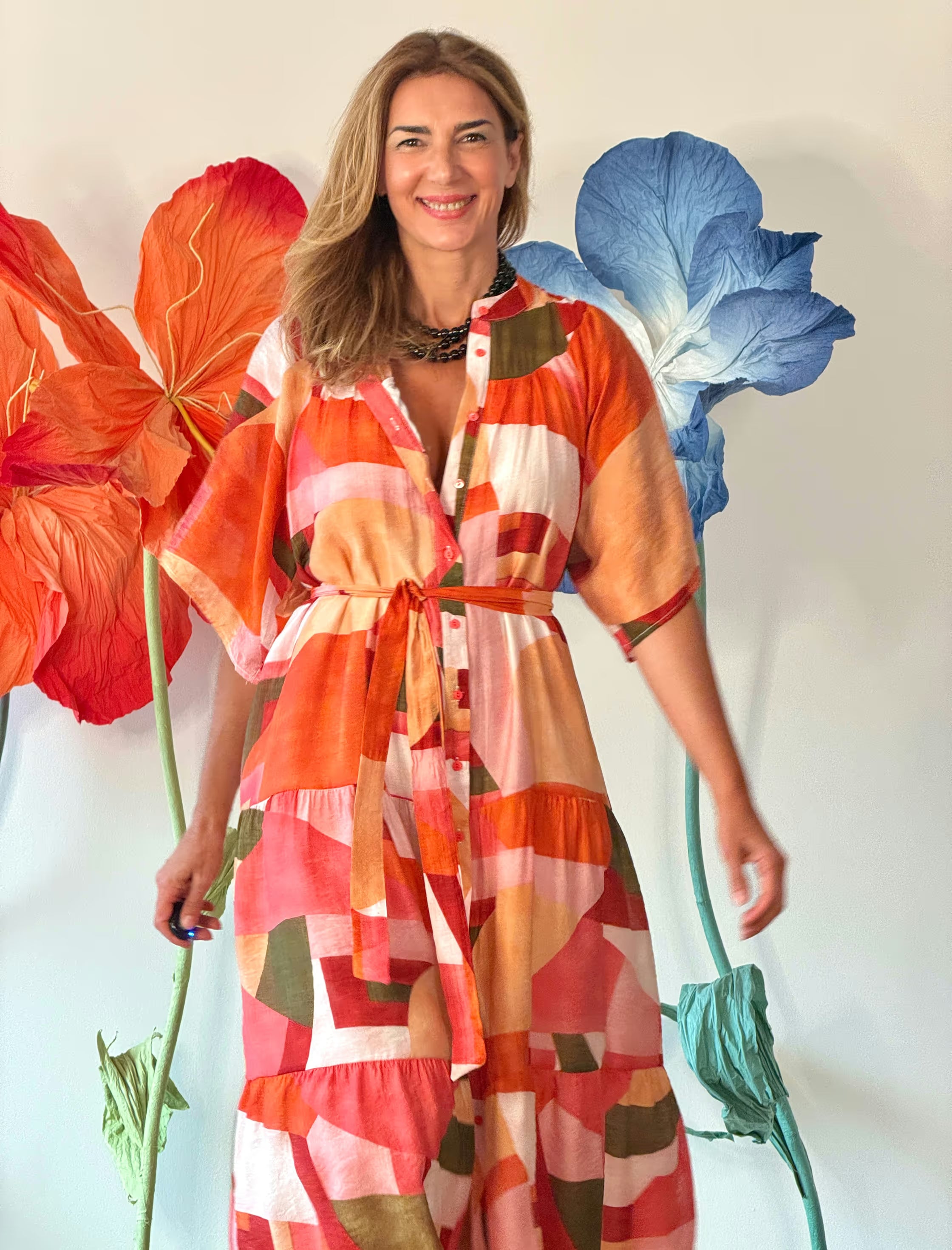 Vestido estampado ligero y suave