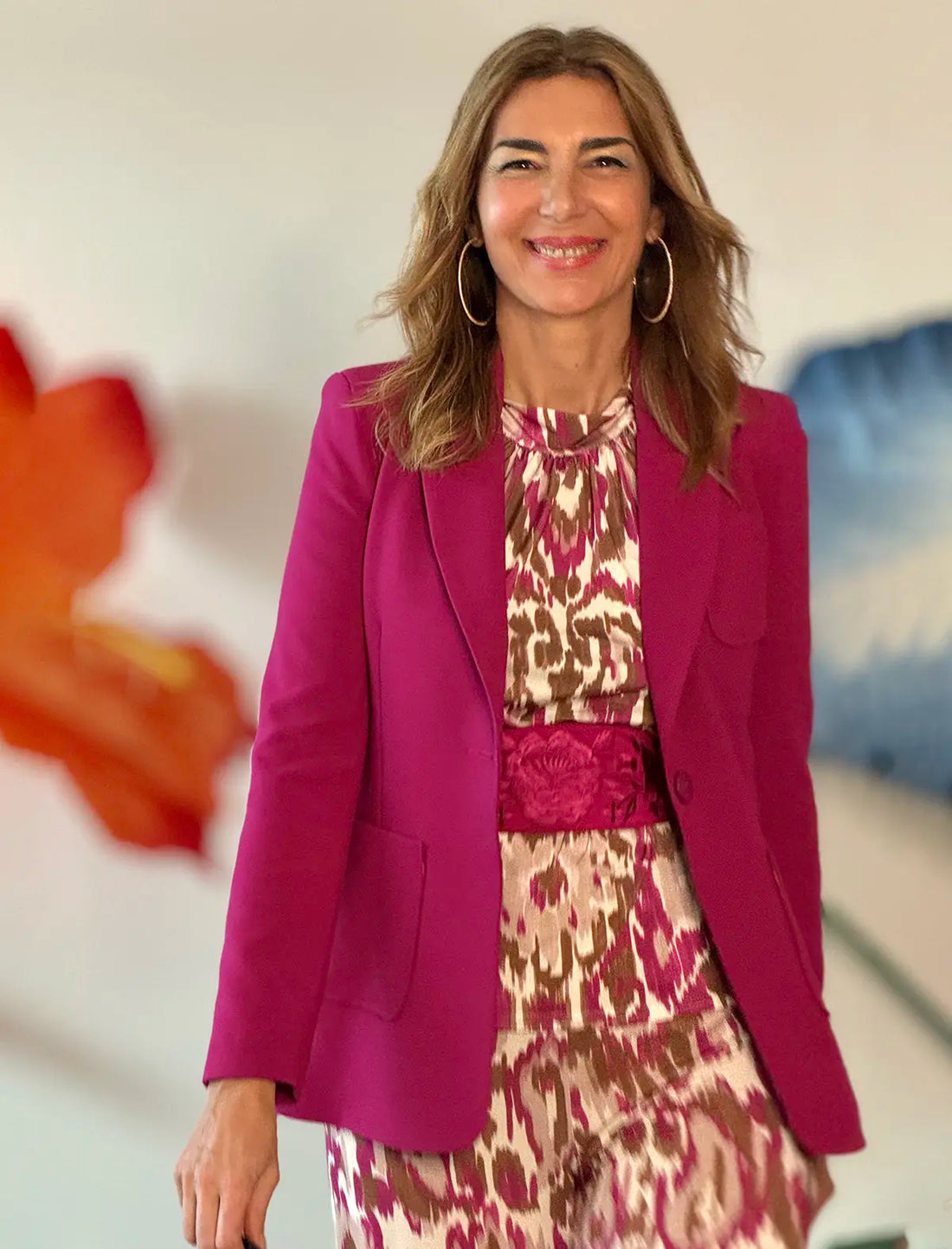 Chaqueta Slim chic buganvilla