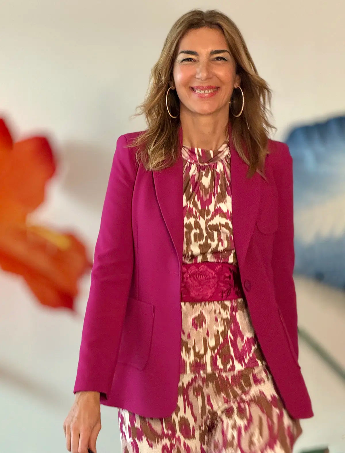 Chaqueta Slim chic buganvilla