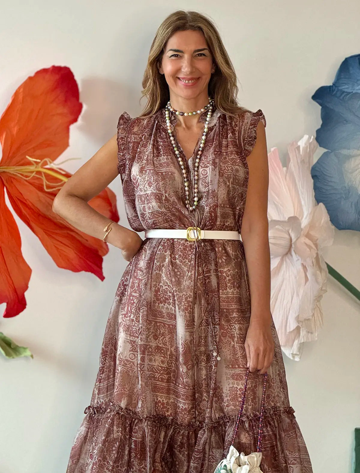 Vestido fluido de cashemir