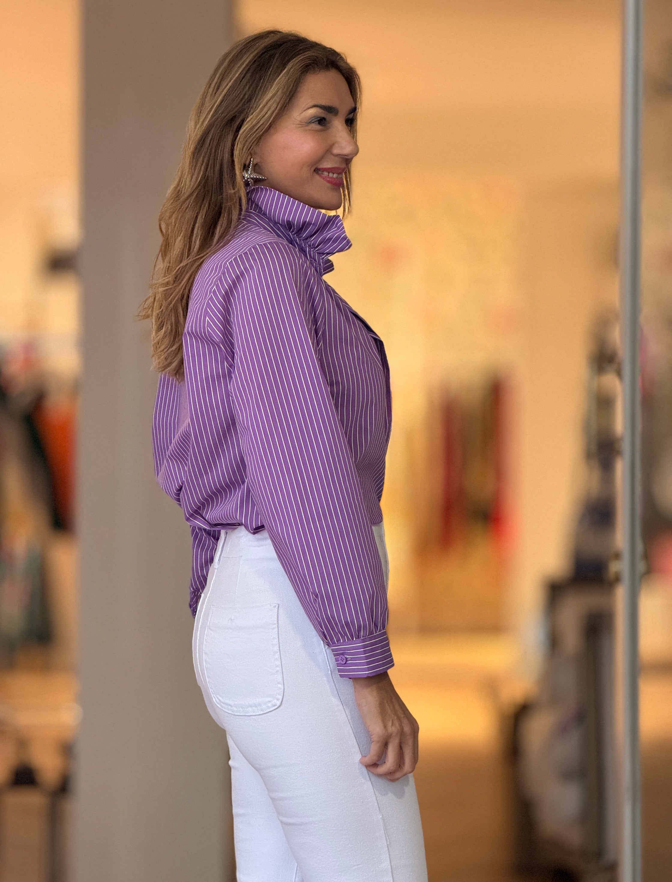 Camisa de rayas chic