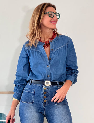 Camisa vaquera distinta jeans