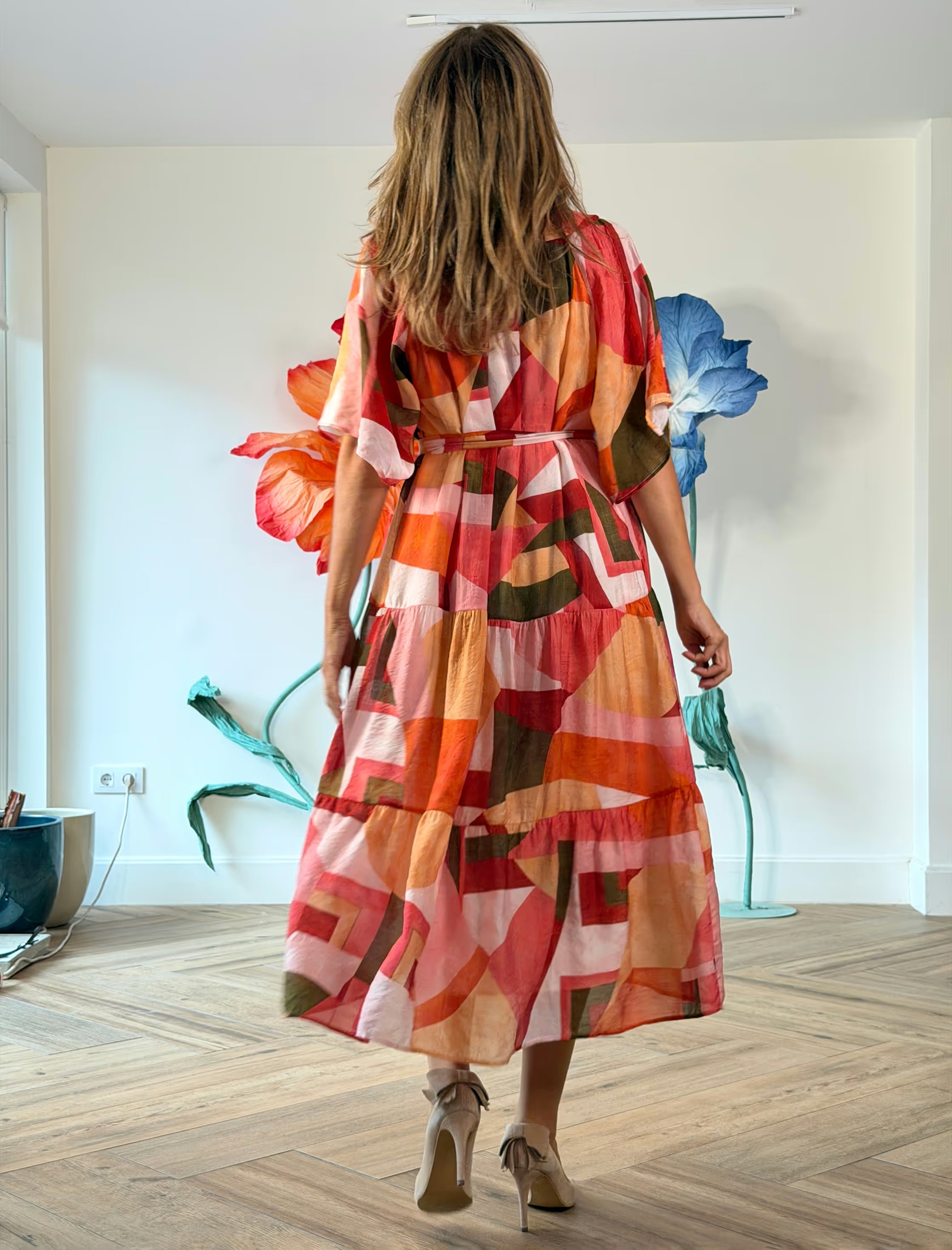 Vestido estampado ligero y suave