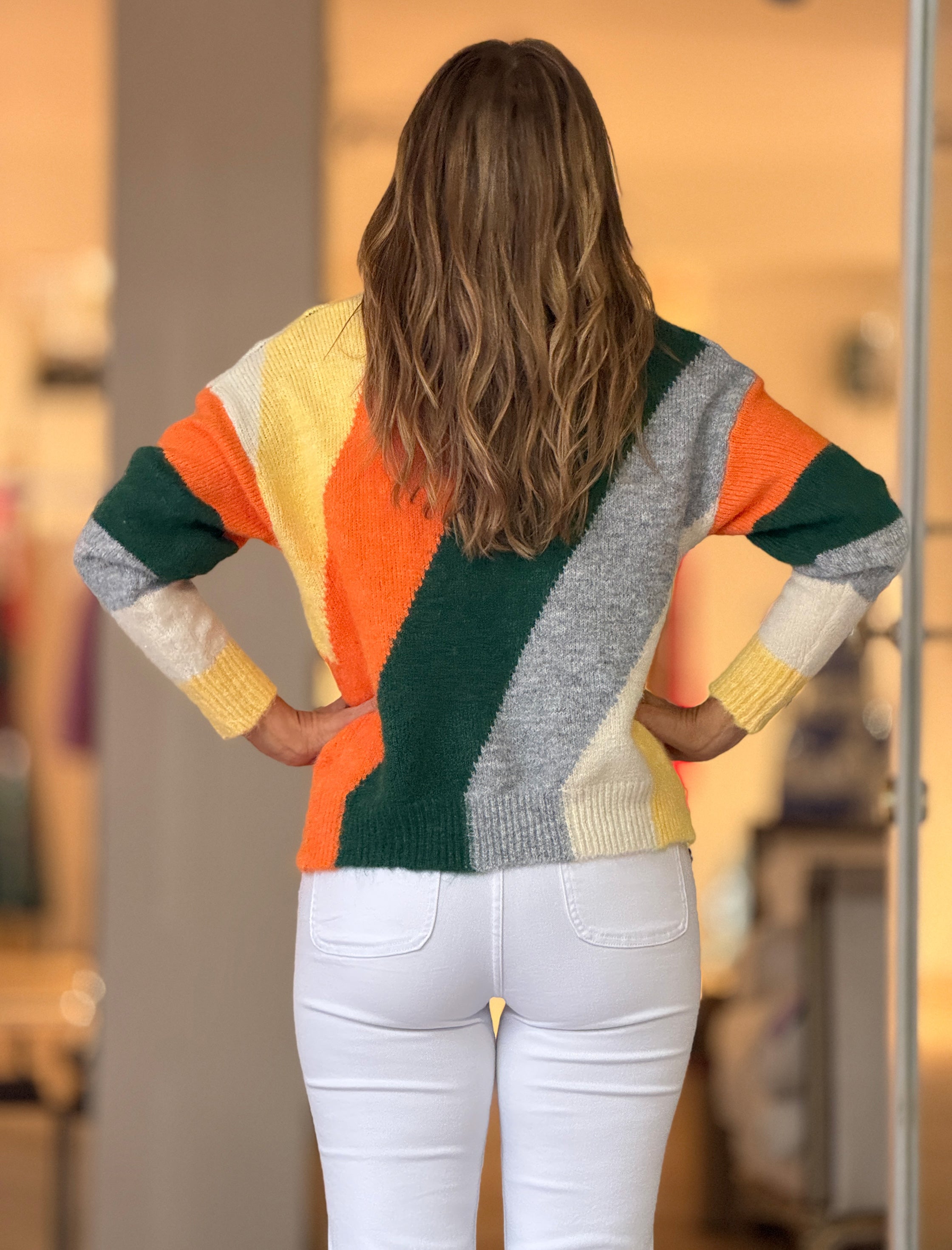 Jersey naranja rayas Alegre