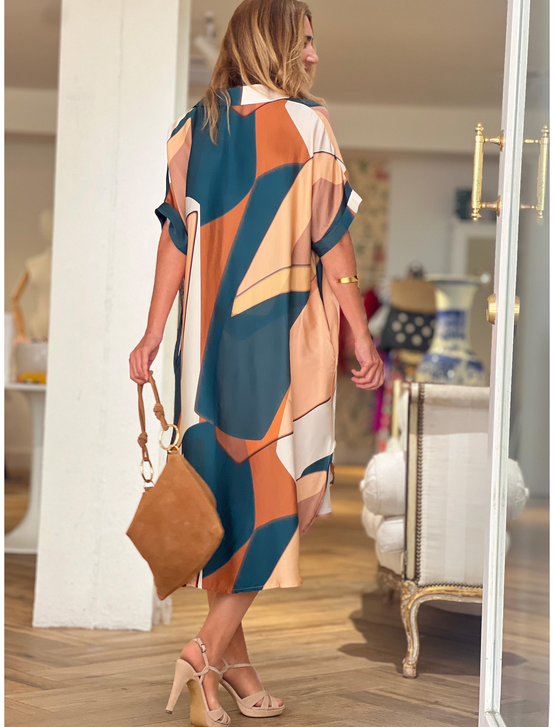 Bolso aros ideal camel