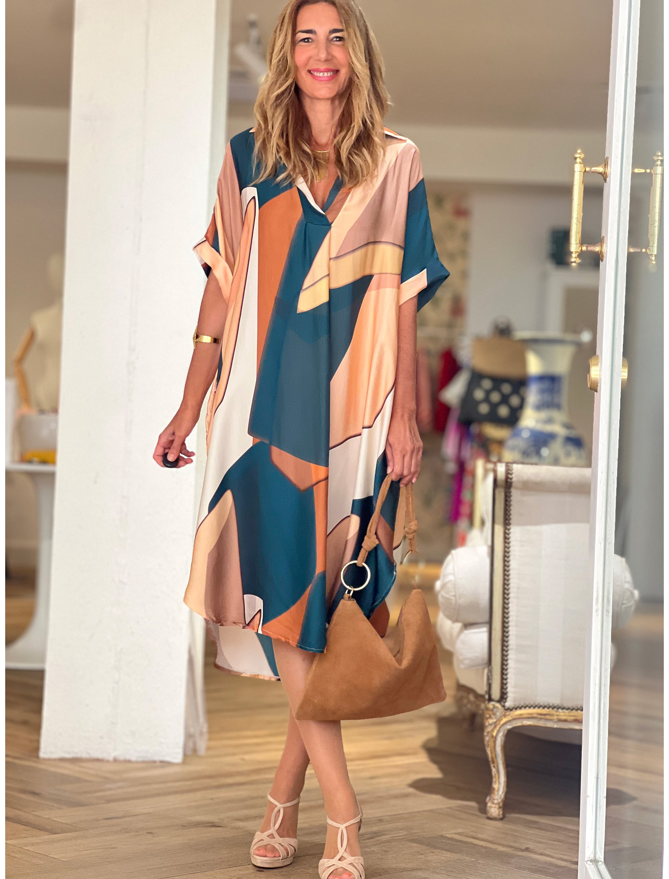 Bolso aros ideal camel