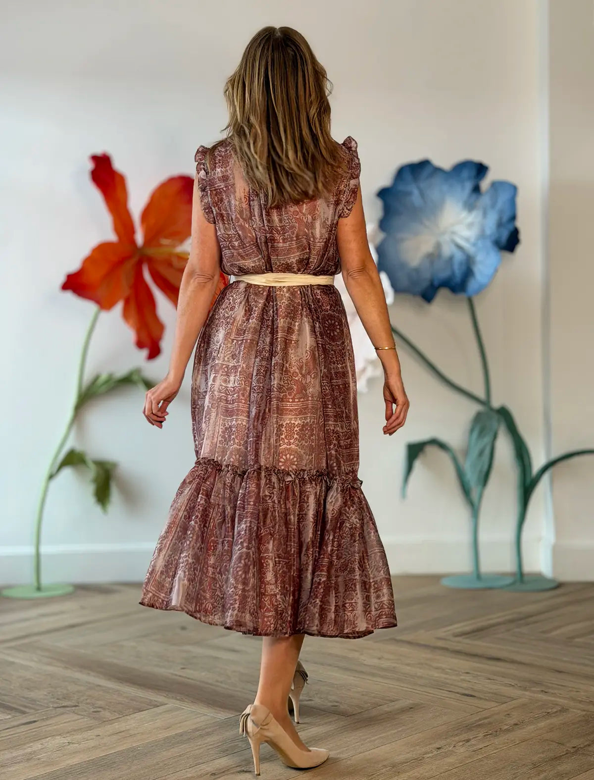 Vestido fluido de cashemir