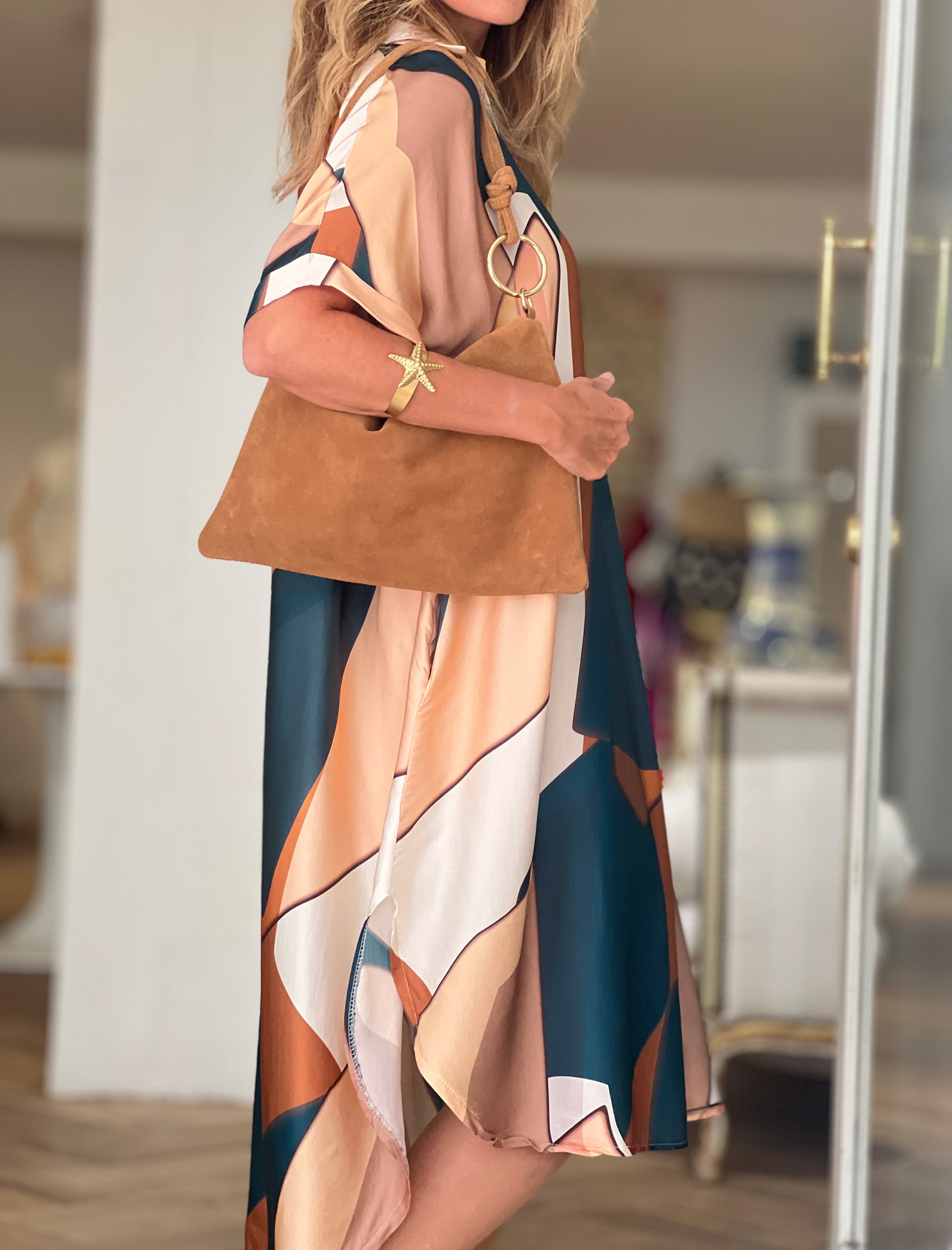 Bolso aros ideal camel