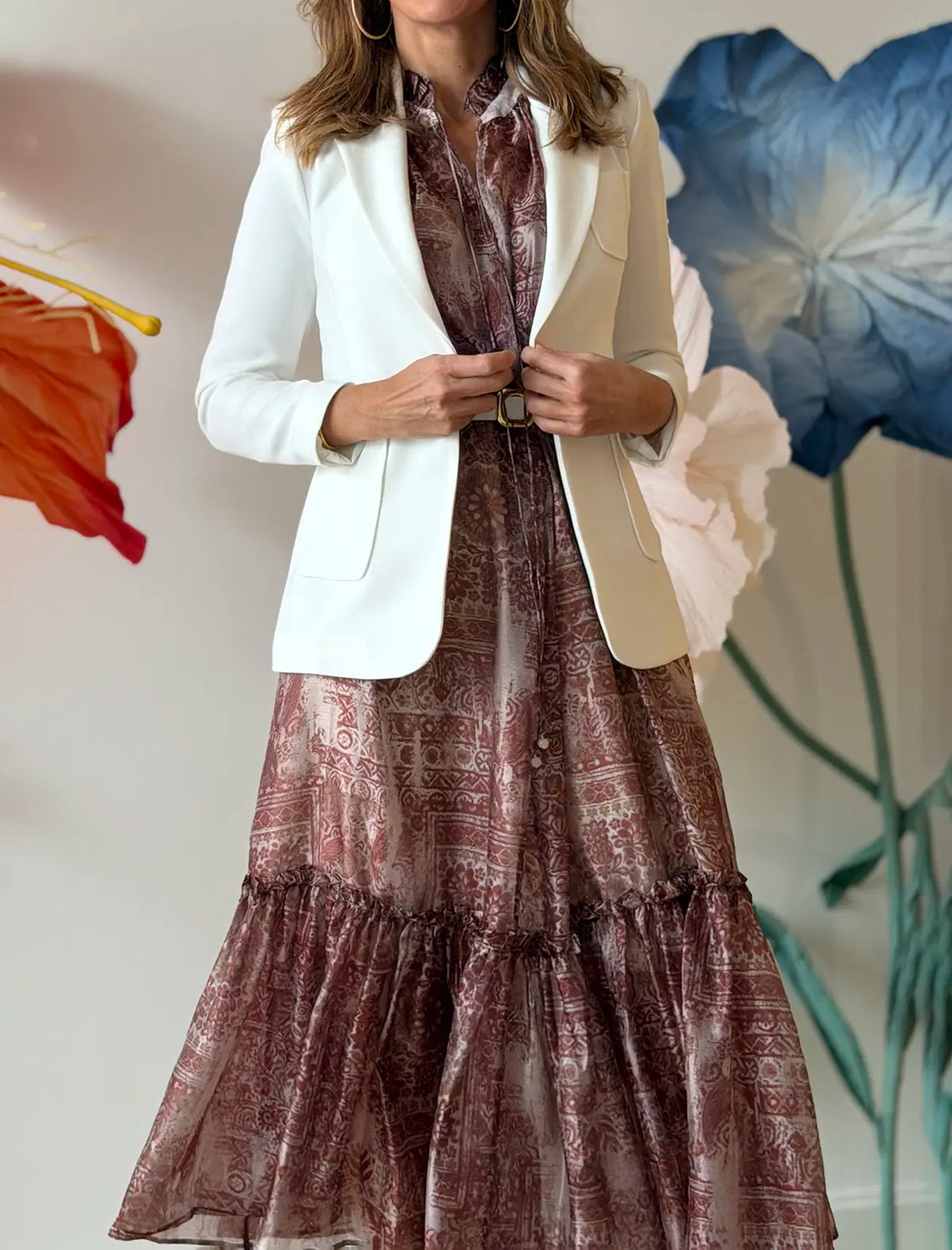 Chaqueta Slim chic blanca