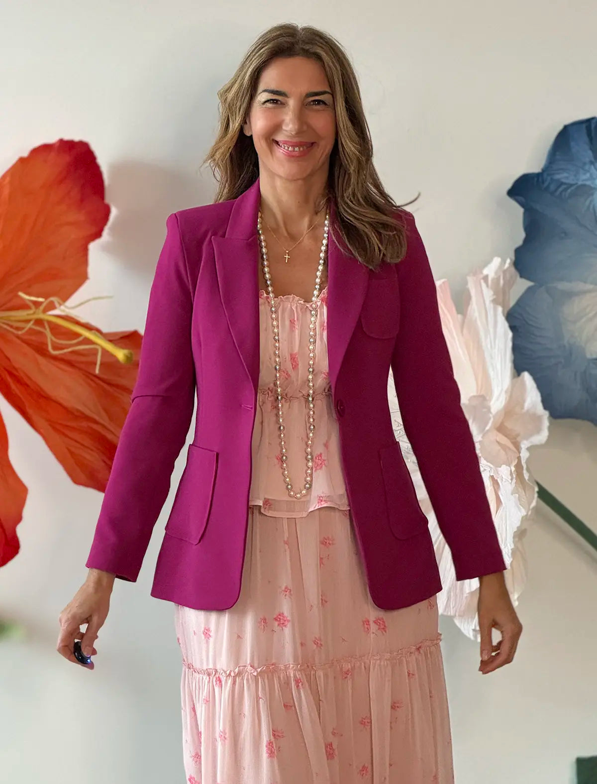 Chaqueta Slim chic buganvilla