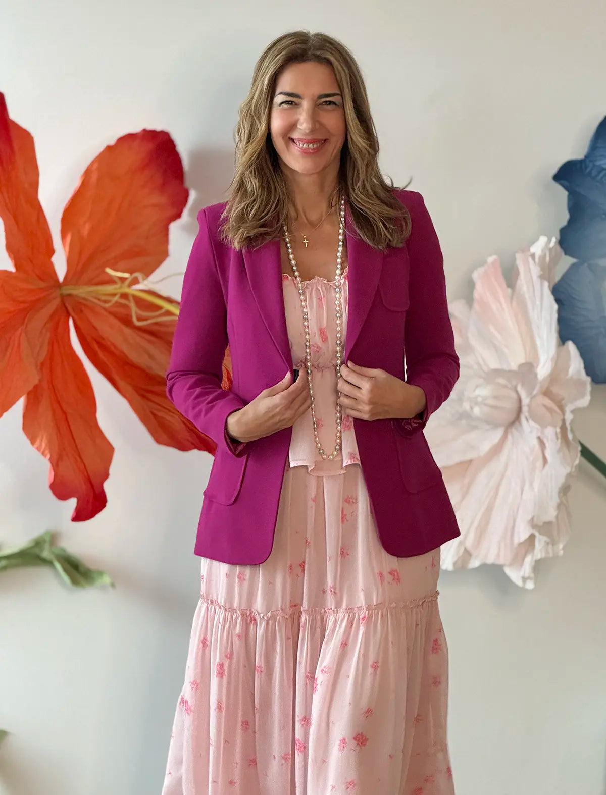 Chaqueta Slim chic buganvilla