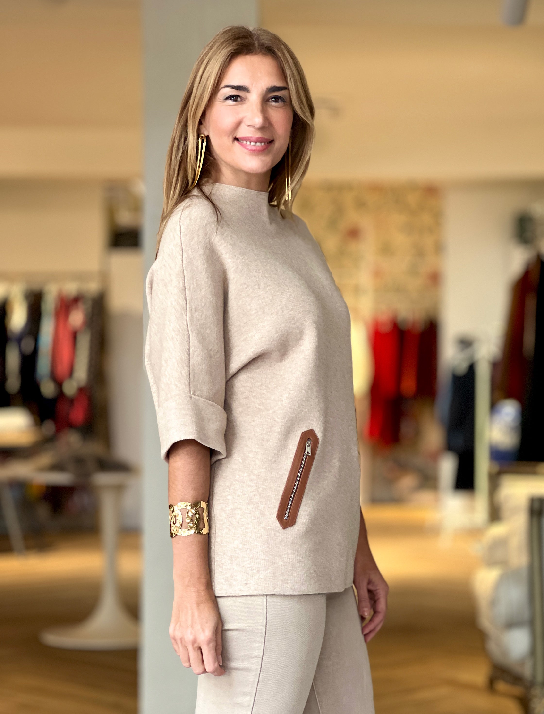 pendientes hilos dorados