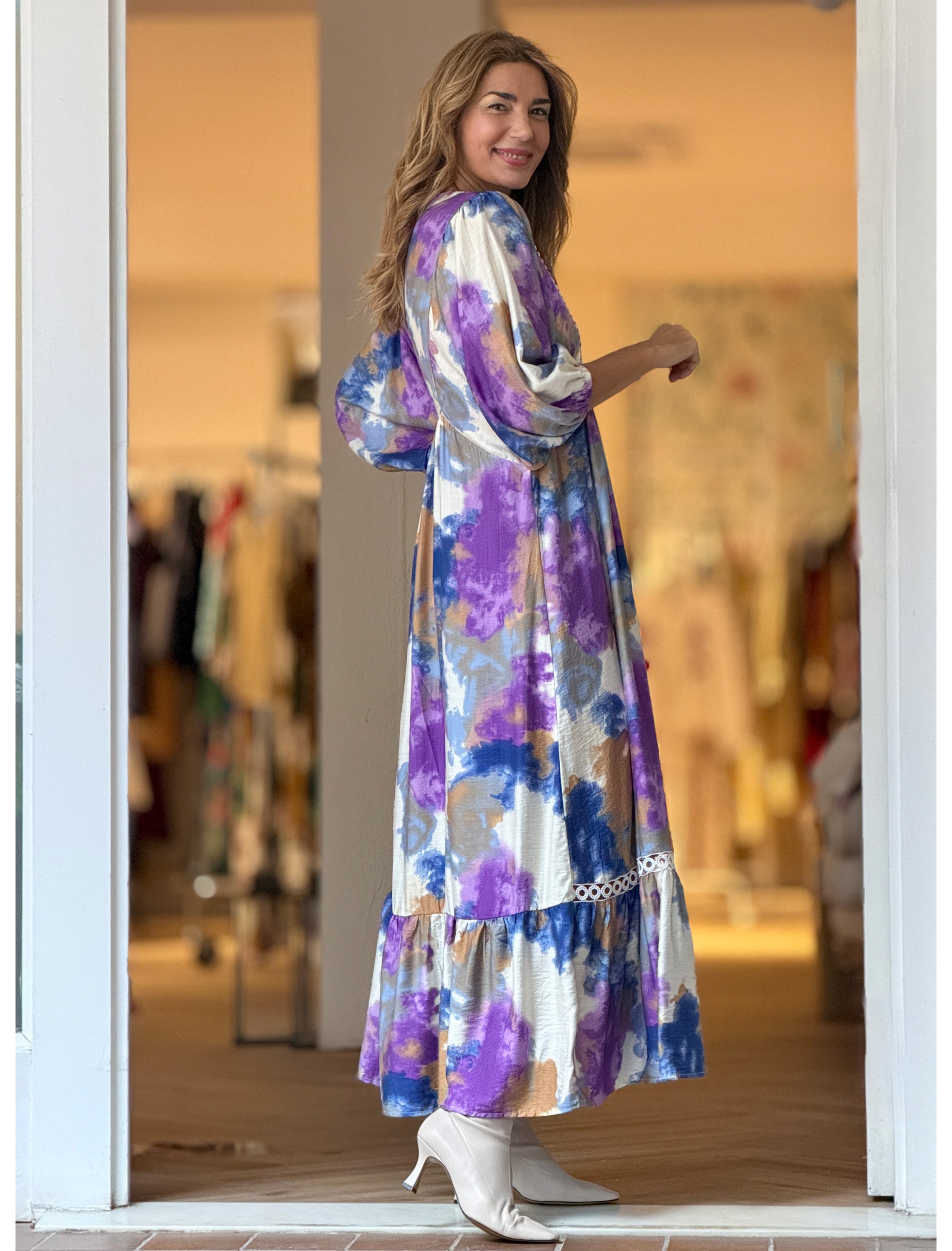 Vestido Ideal boho fluido