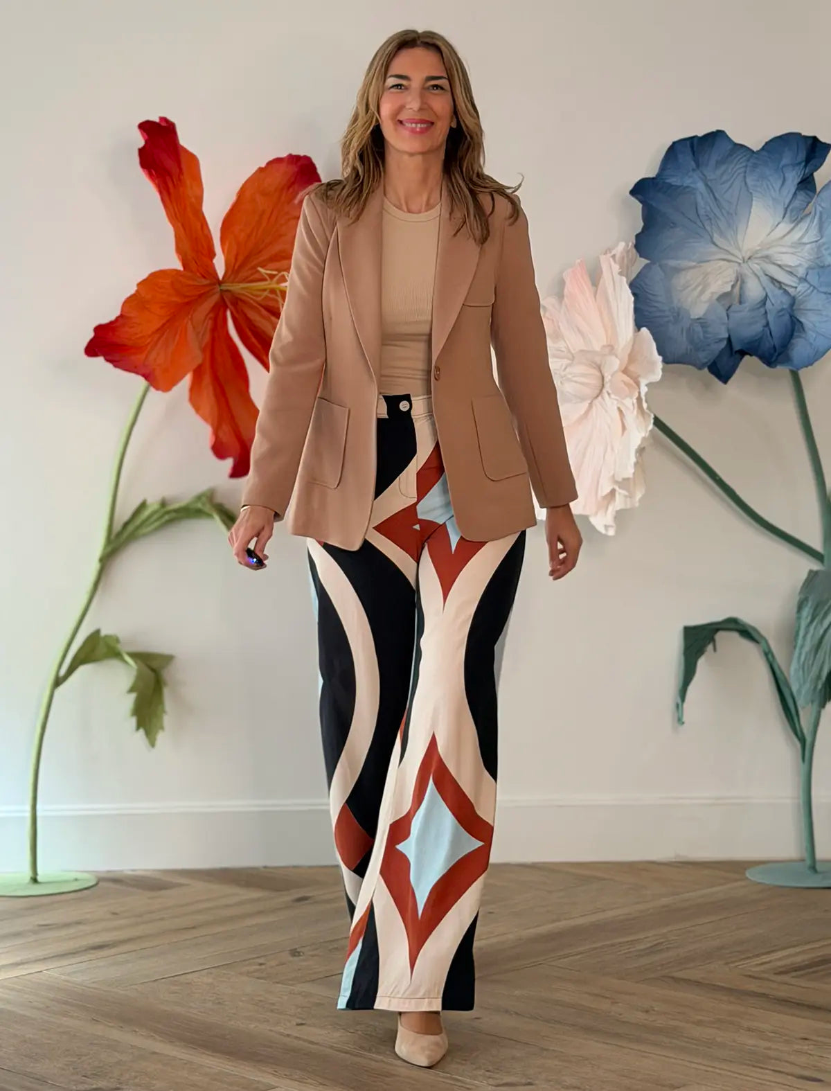 Pantalón estampado espectacular
