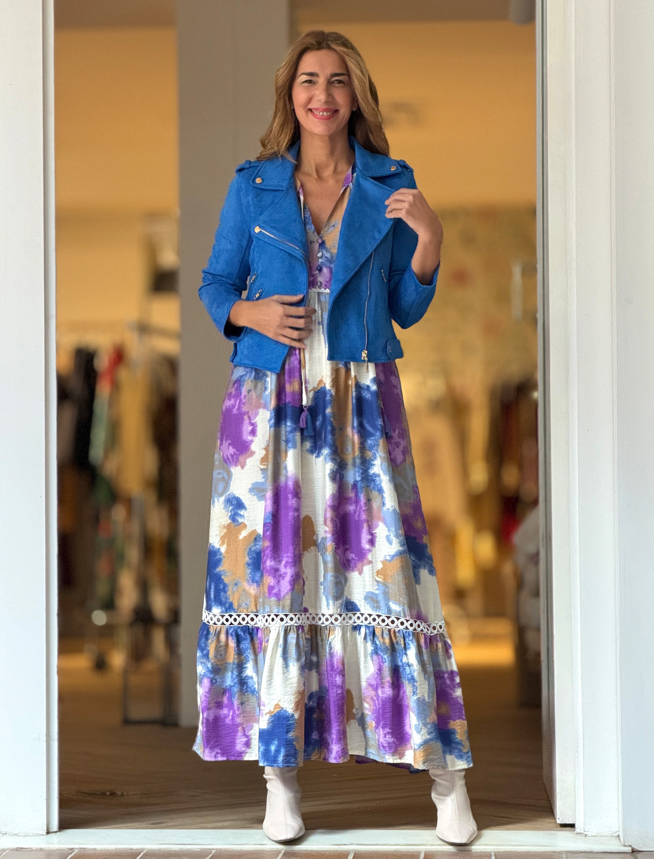 Vestido Ideal boho fluido