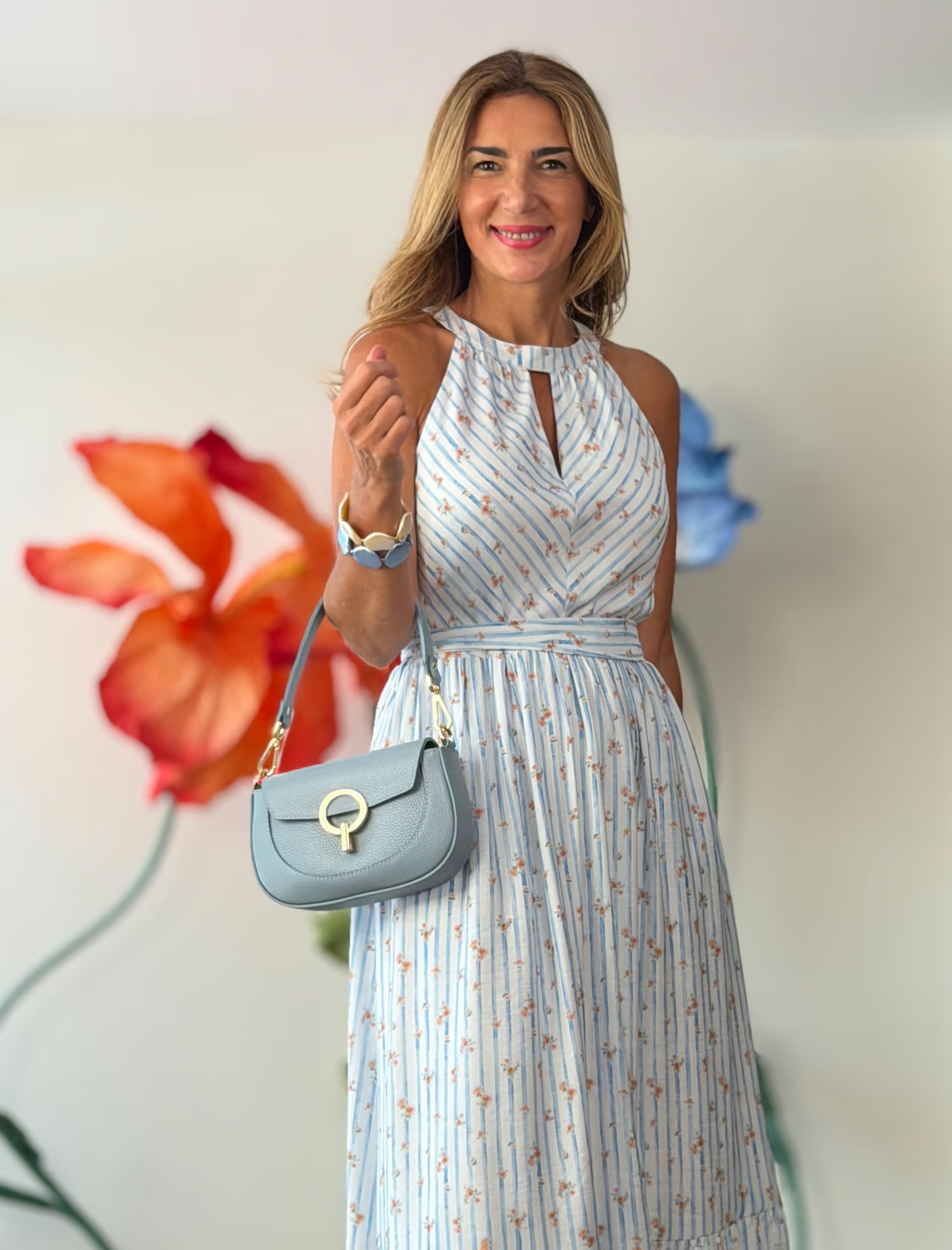 Bolso Alessandra celeste