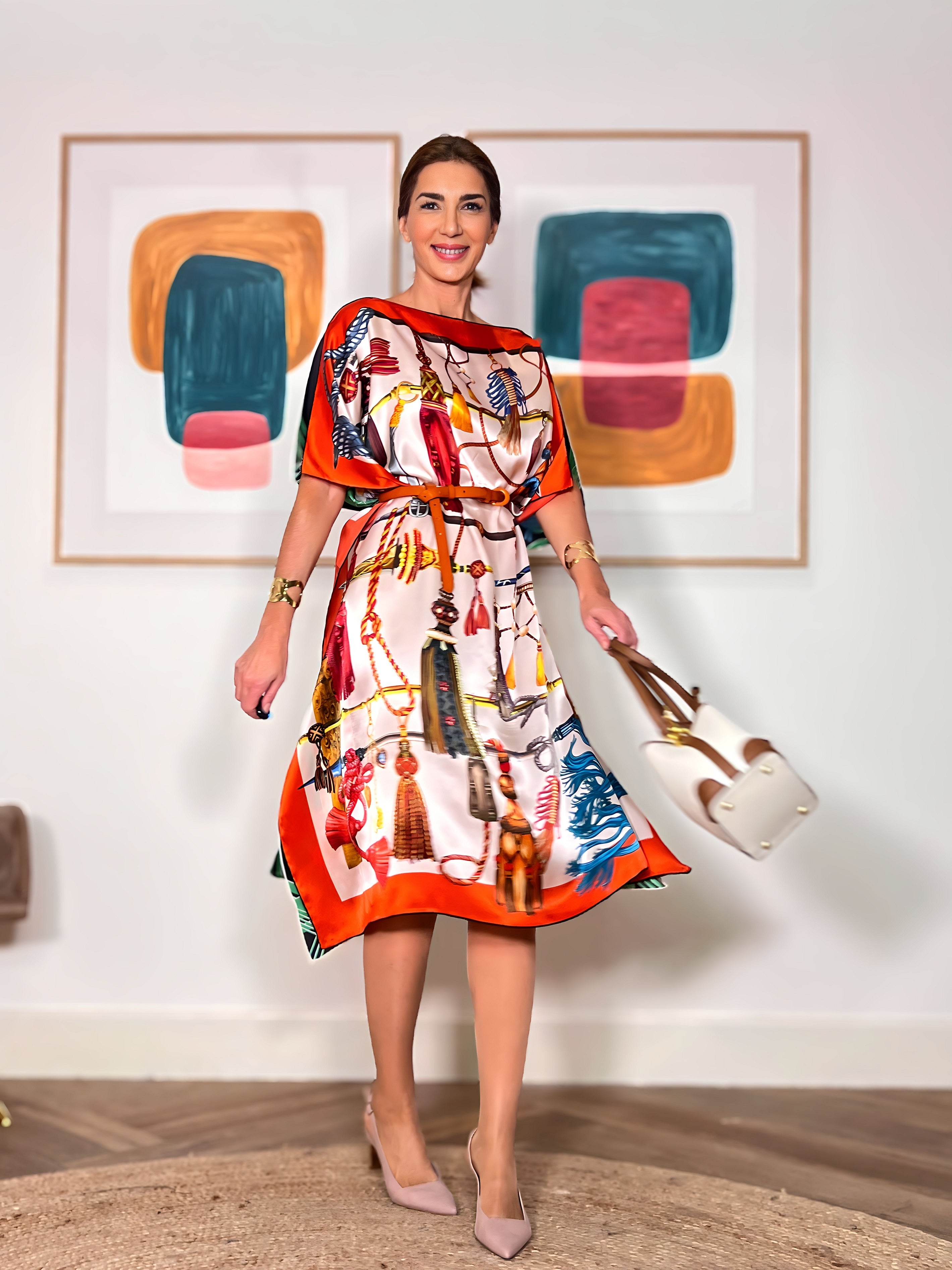 Vestido de seda Elegancia chic