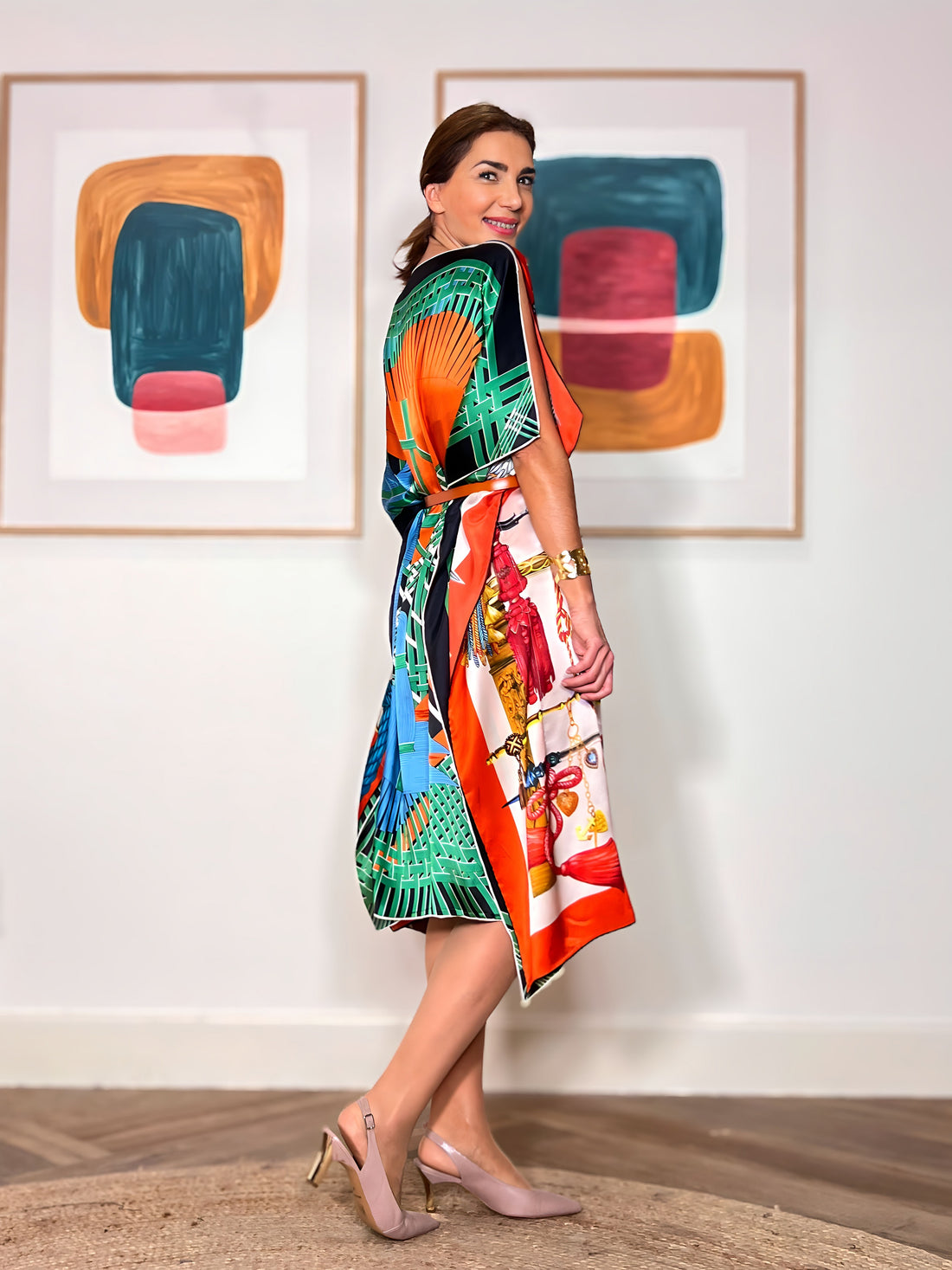 CHIC ELEGANCE SILK DRESS