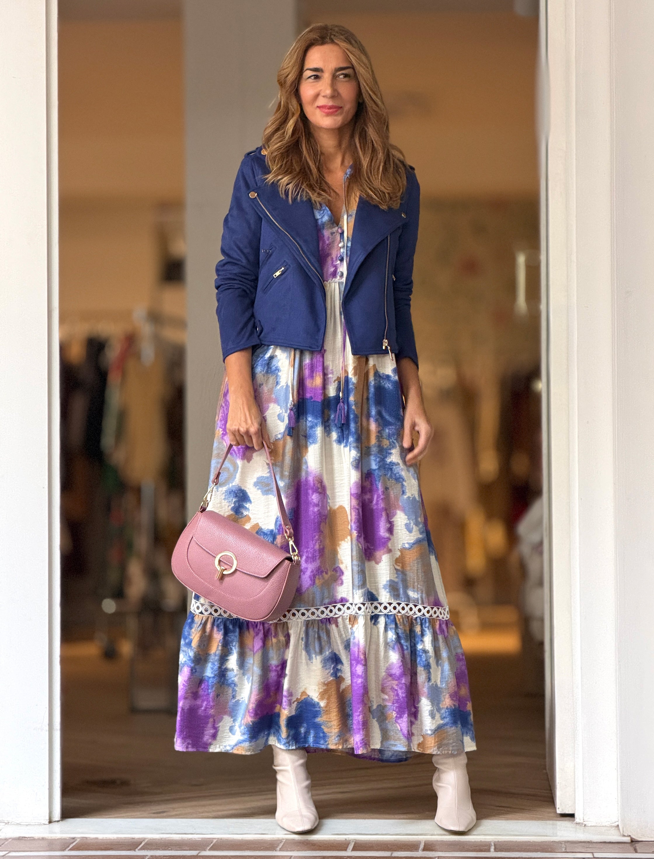 Vestido Ideal boho fluido