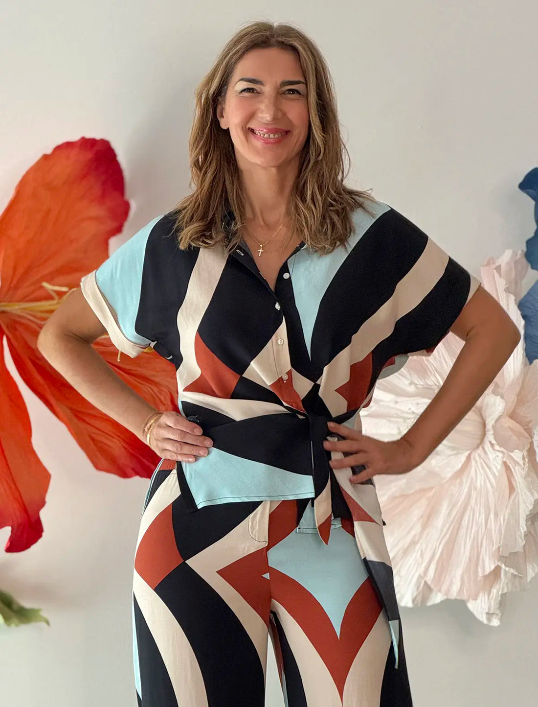 Camisa estampada preciosa