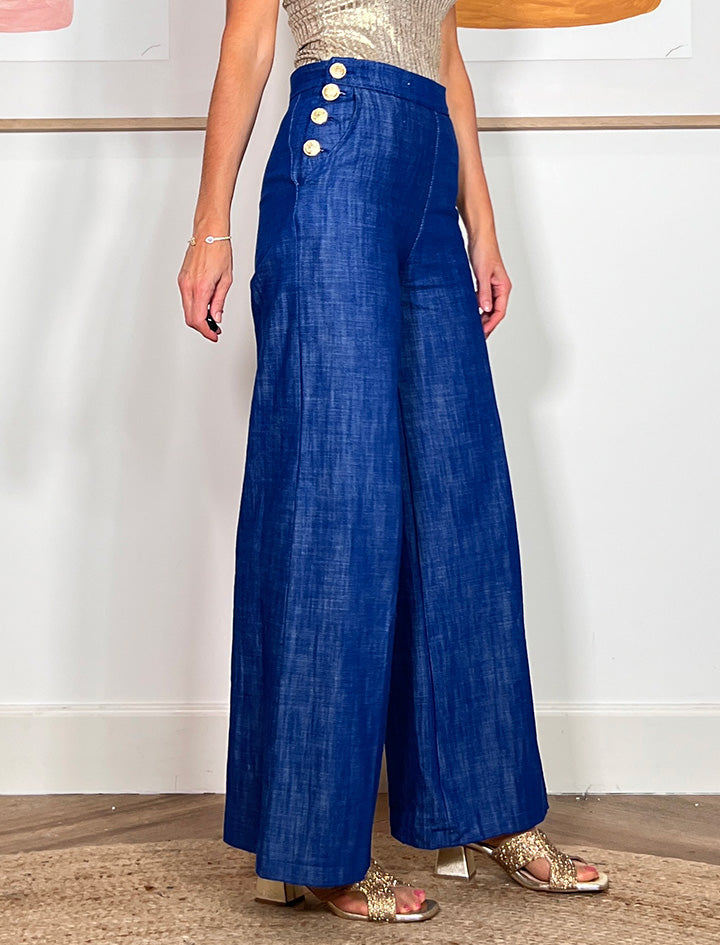 SANDALIA STRASS CHIC ORO