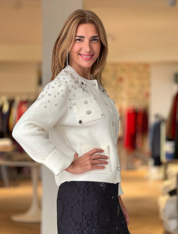 Chaqueta de circonitas