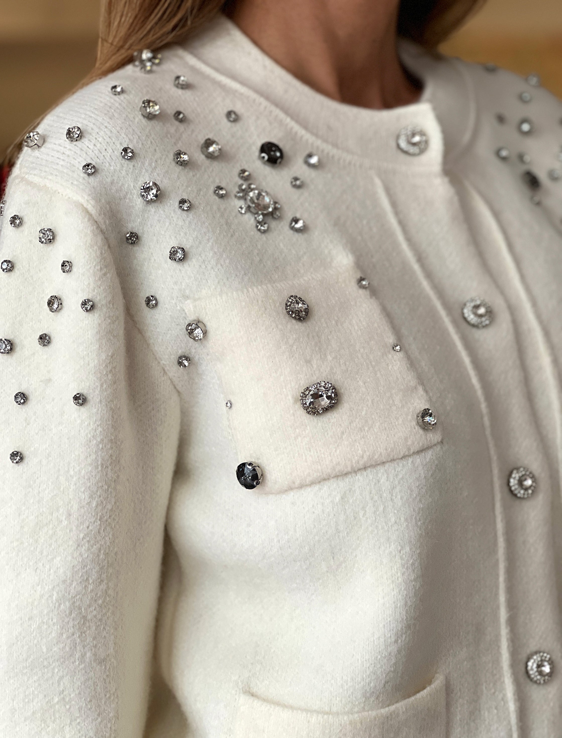 Chaqueta de circonitas