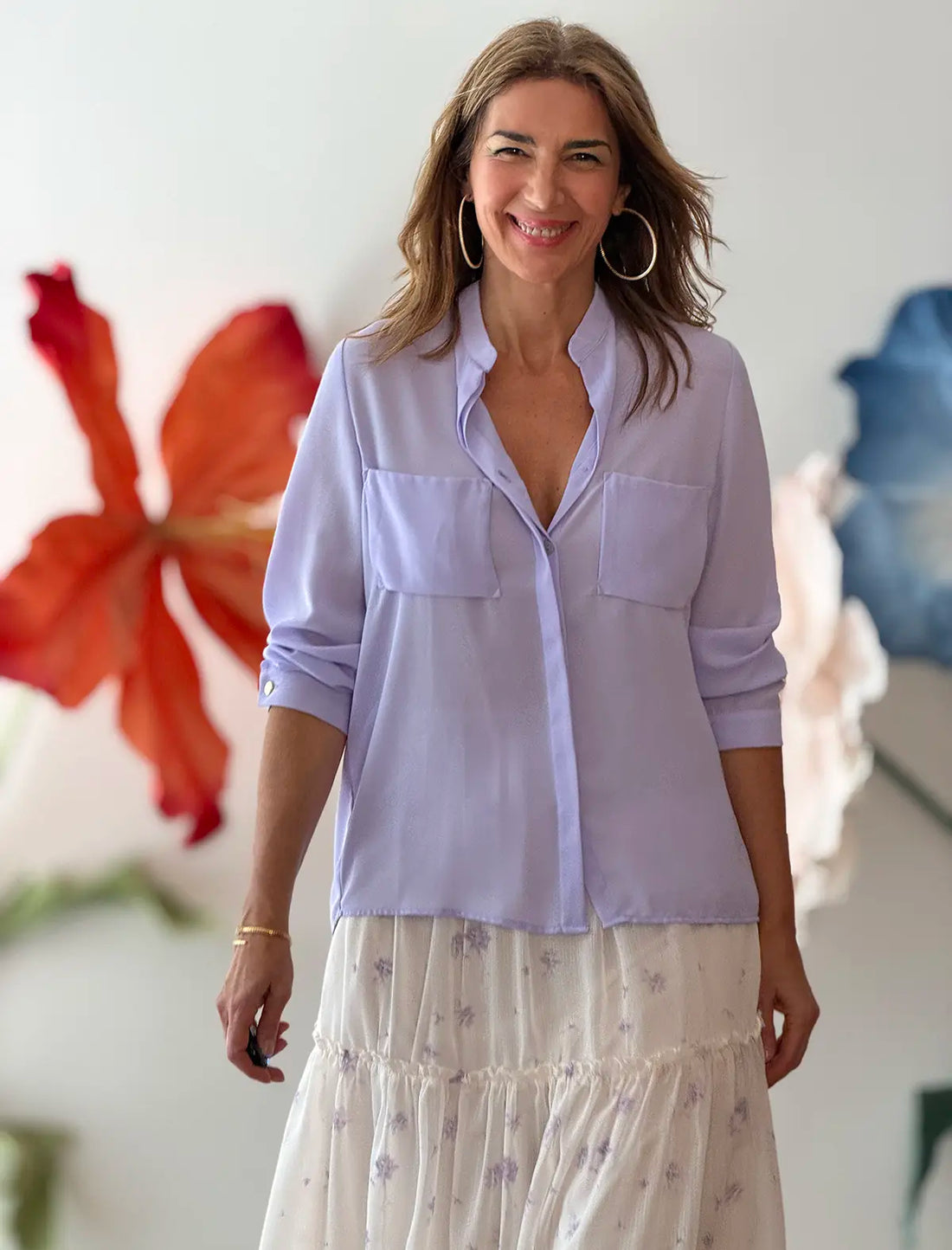 Camisa Lila Nati