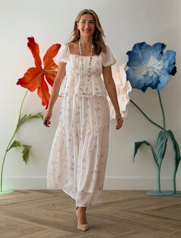 Falda larga boho romantic lila