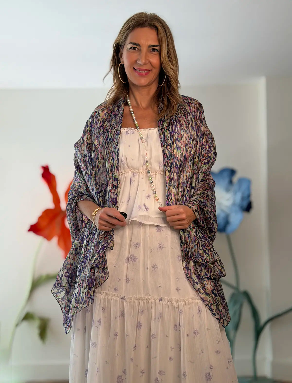 Pañuelo de seda Ariela