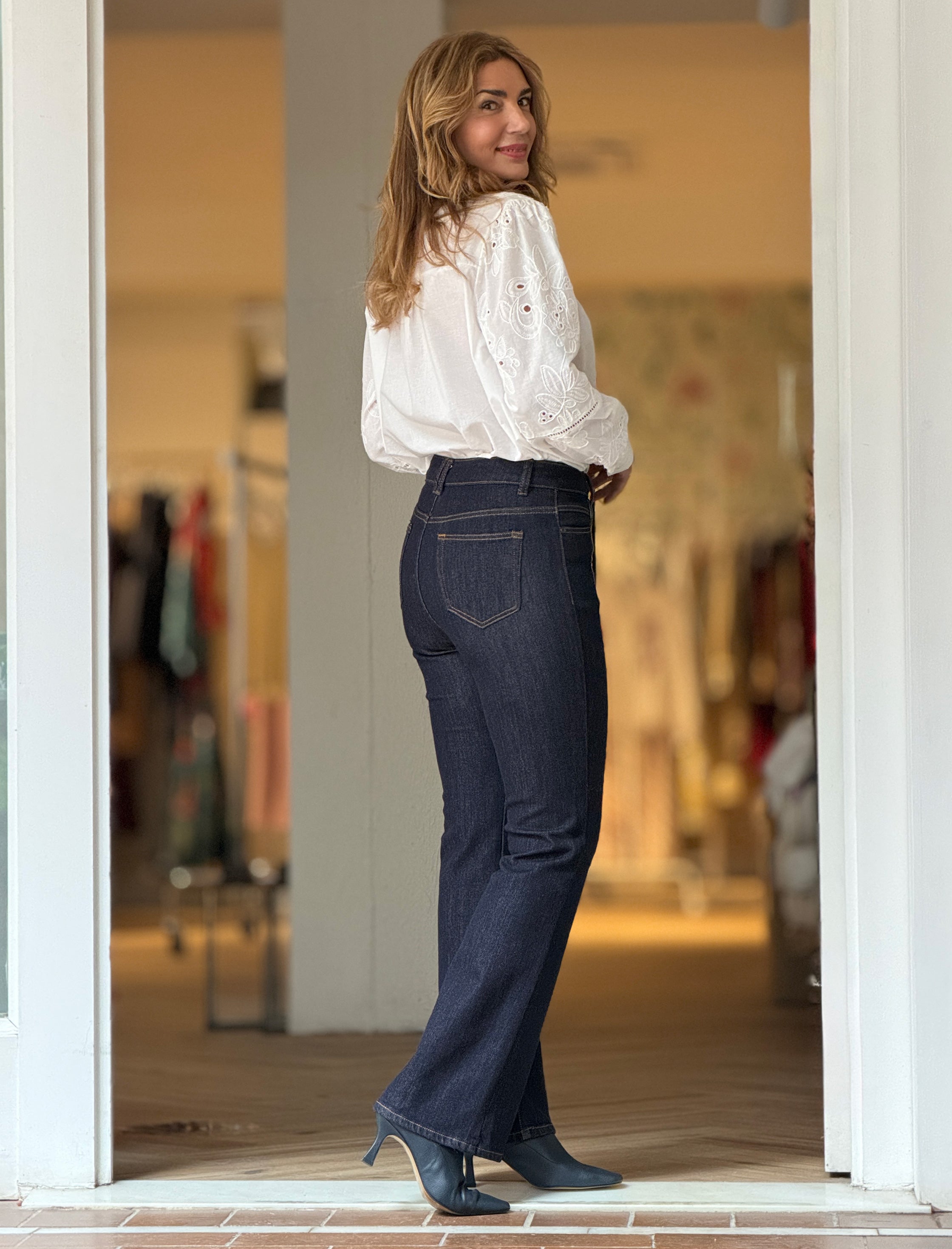 Jeans flare más chic