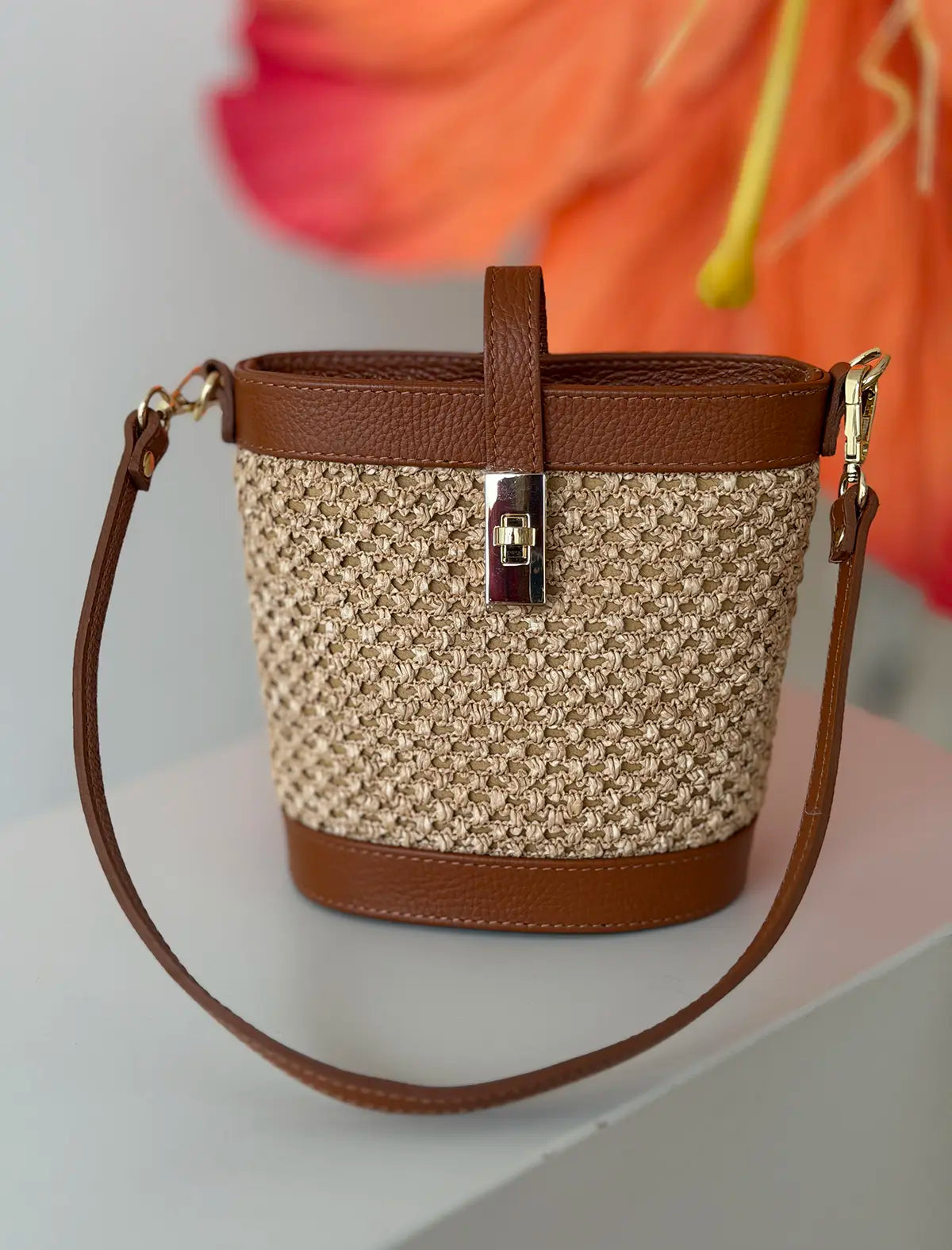 Bolso cesta natural